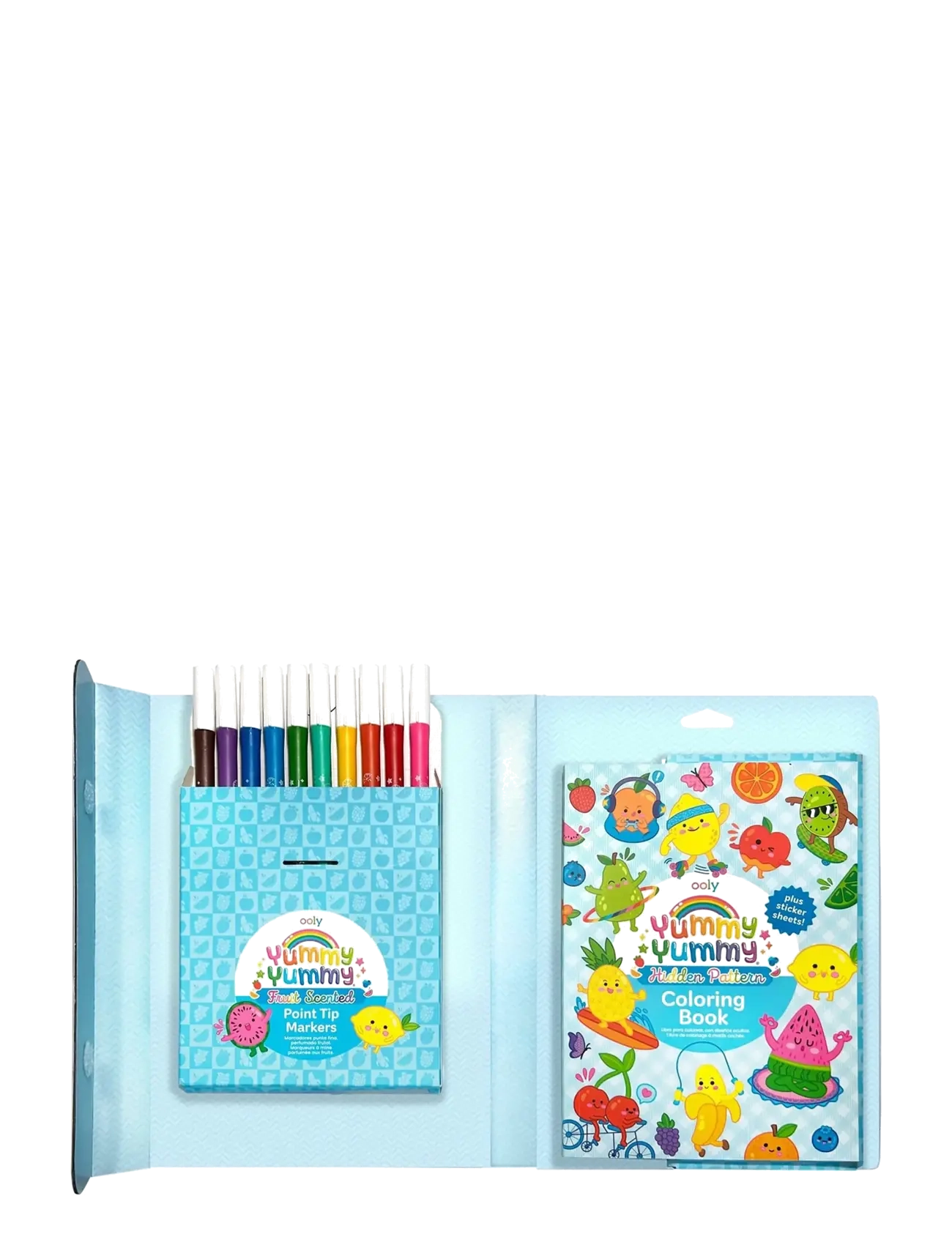 Ooly - Scented Markers and Colouring Book - Yummy Yummy - kreasæt - multi - 4