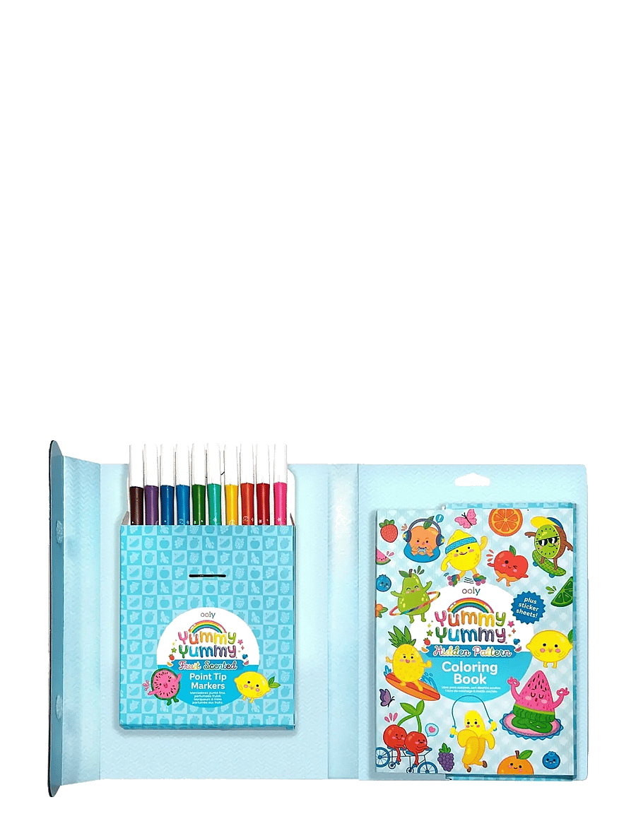 Ooly - Scented Markers and Colouring Book - Yummy Yummy - käsitöökomplekt - multi - 4