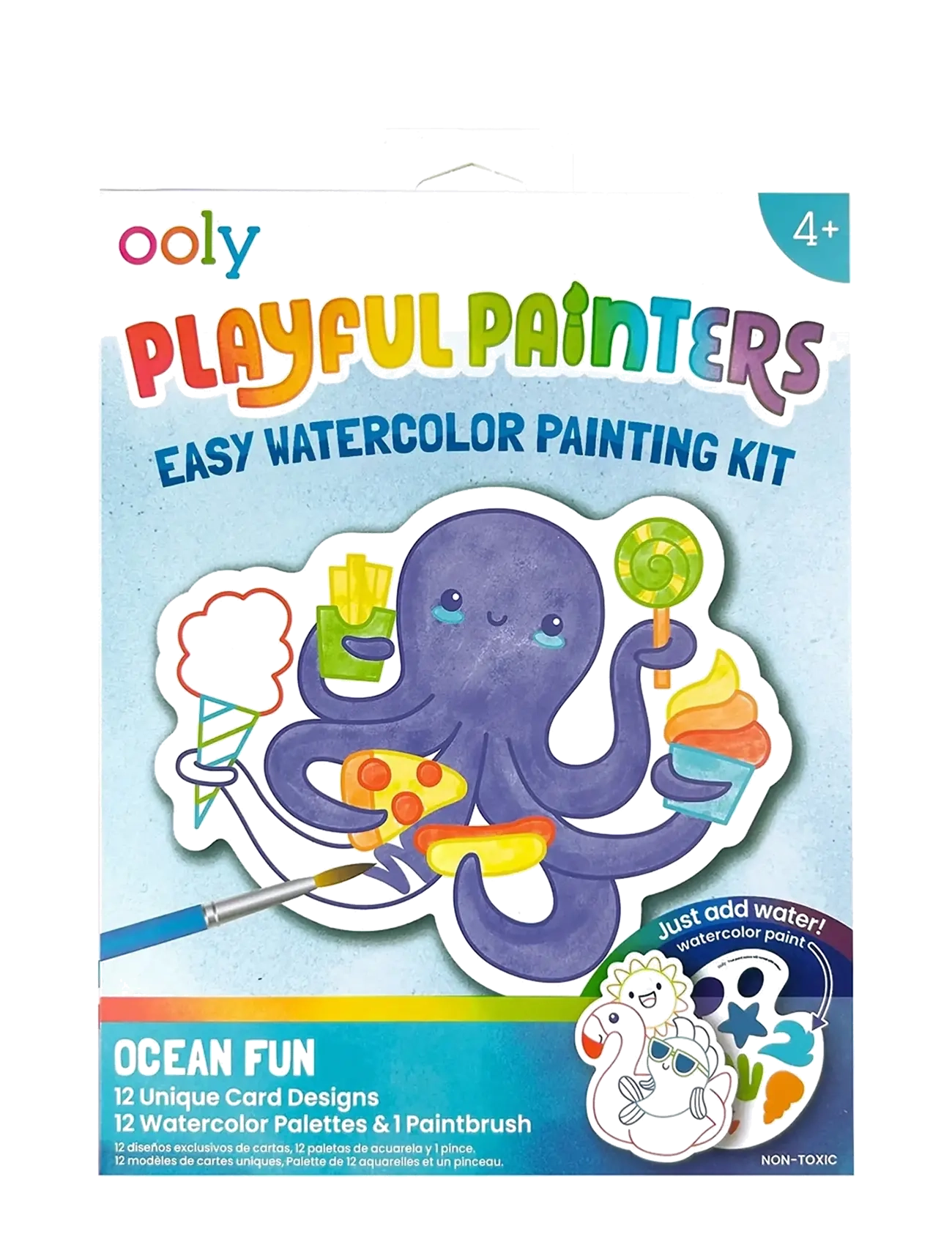 Ooly Watercolour Kit - Ocean Pals - Playful Painters - Ooly - MULTI / white