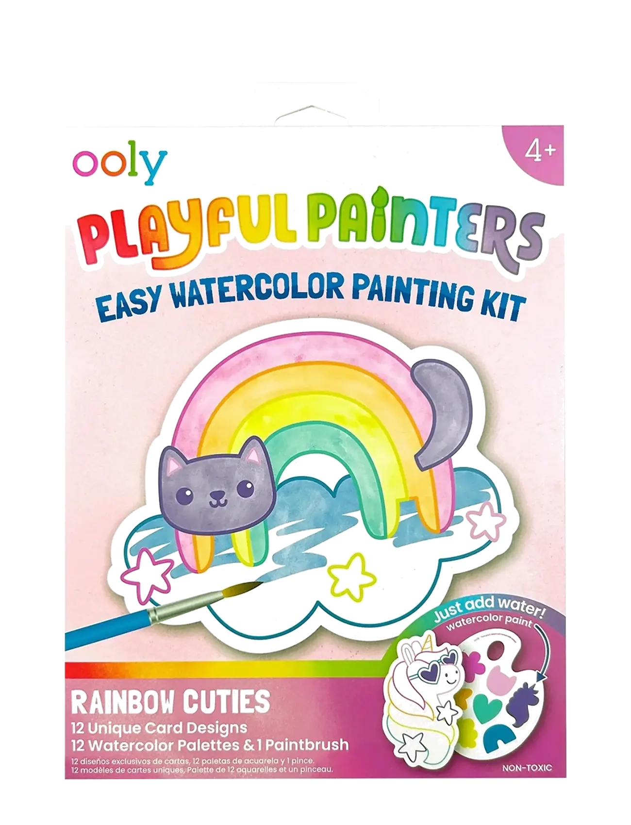 Ooly Watercolour Kit - Rainbow Cuties - Playful Painters - Toys - MULTI / multi
