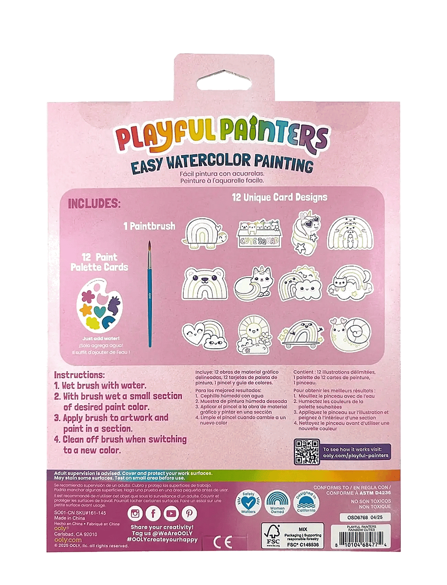 Ooly - Watercolour Kit - Rainbow Cuties - Playful Painters - farben - multi - 4