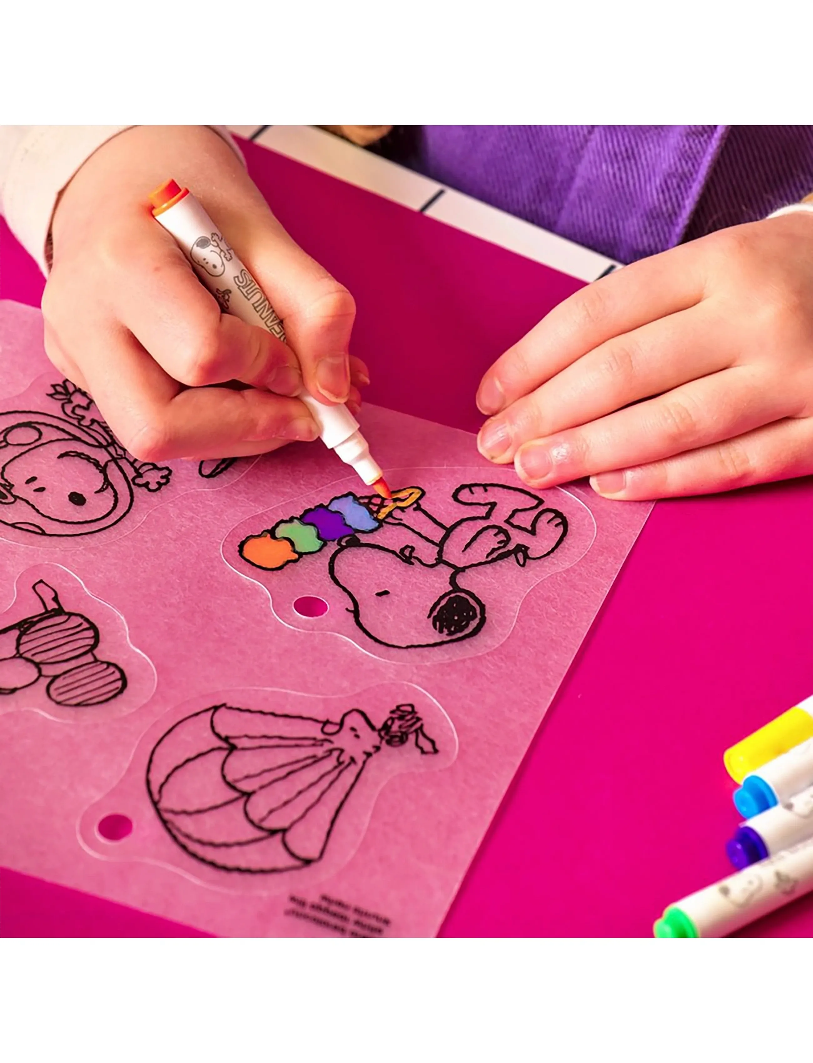 Ooly Shrink Art Kit Peanuts, One Size, Craft, Mehrfarbig/gemustert - Craft Sets, Kinder