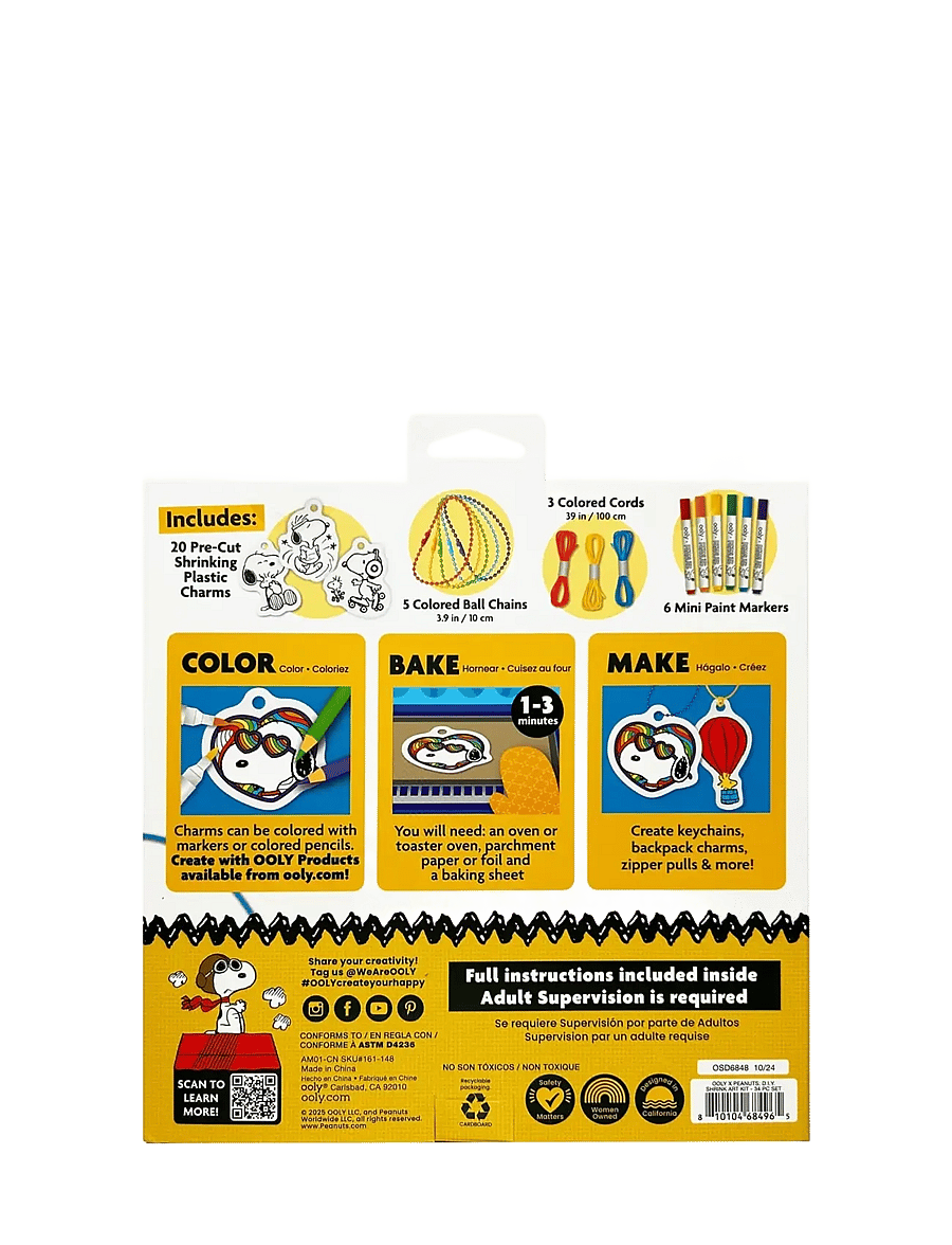 Ooly - Shrink Art Kit - Peanuts - meisterdamiskomplektid - multi - 5