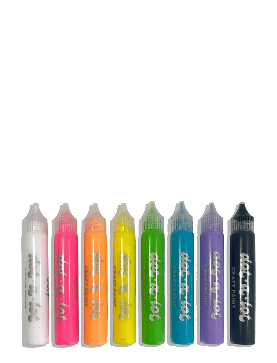 Ooly - 3D Effect Craft Paint 8 pcs - Dot-a-Lot Bright - farben - multi - 2