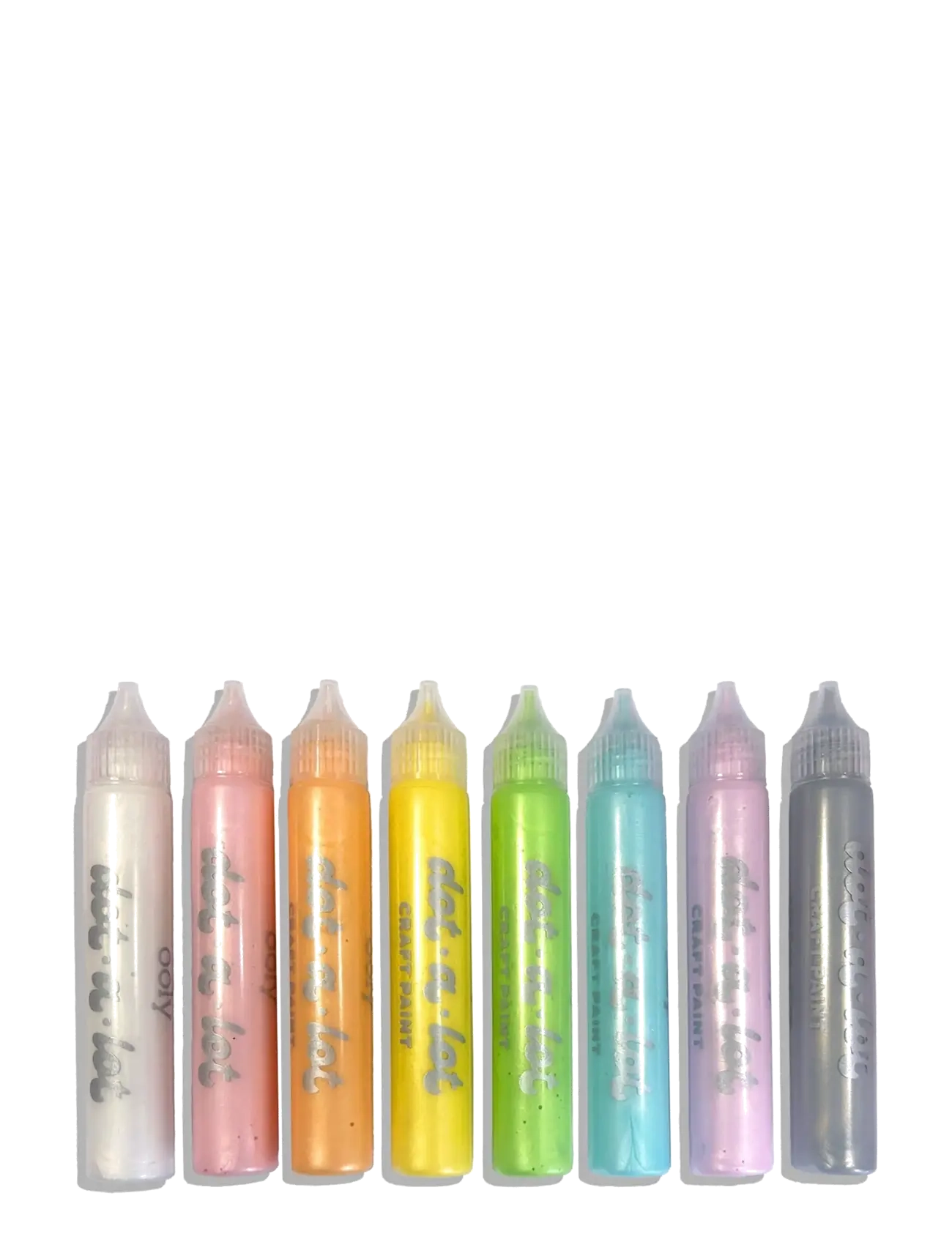 Ooly - 3D Effect Craft Paint 8 pcs - Dot-a-Lot Pearlescent - dažai - multi - 2