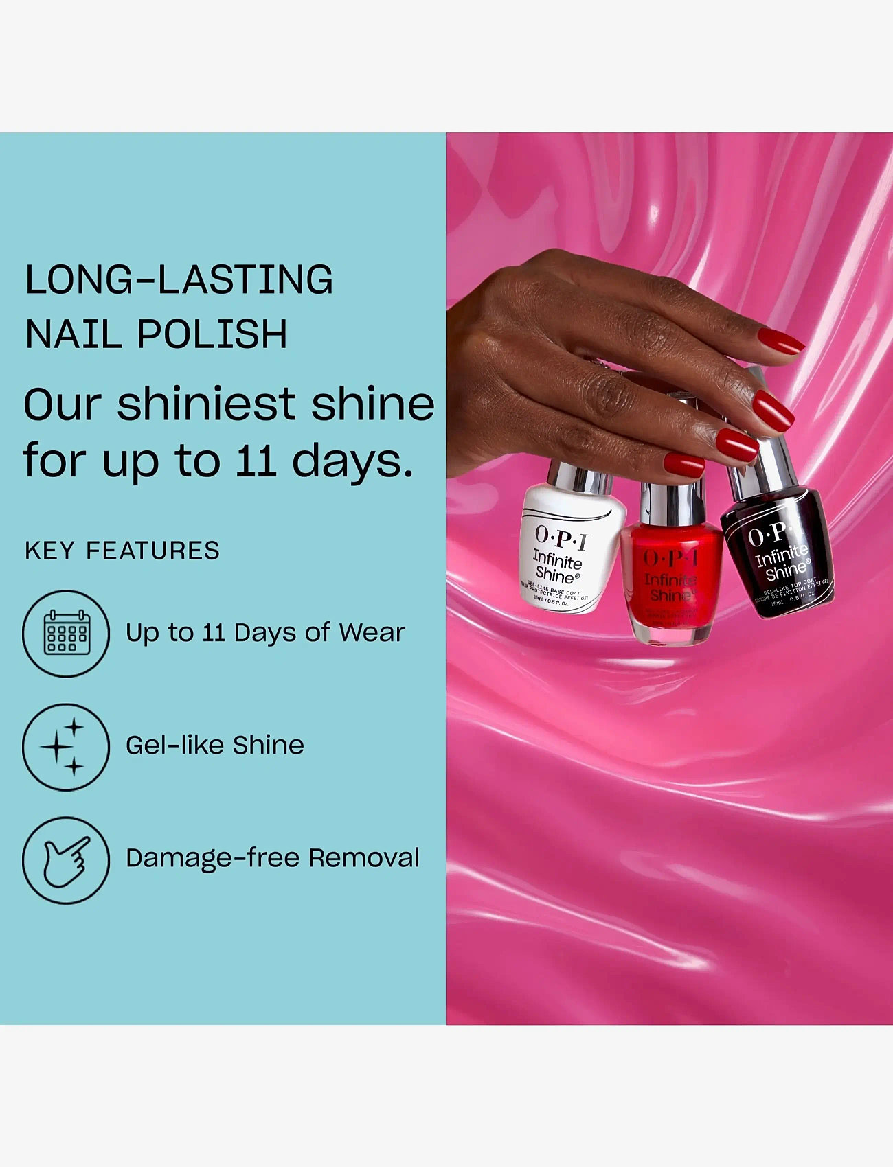 OPI - OPI Infinite Shine Top & Base Coat Duo-pack 2x 15ml - makeup - base & top coat duo-pack - 3