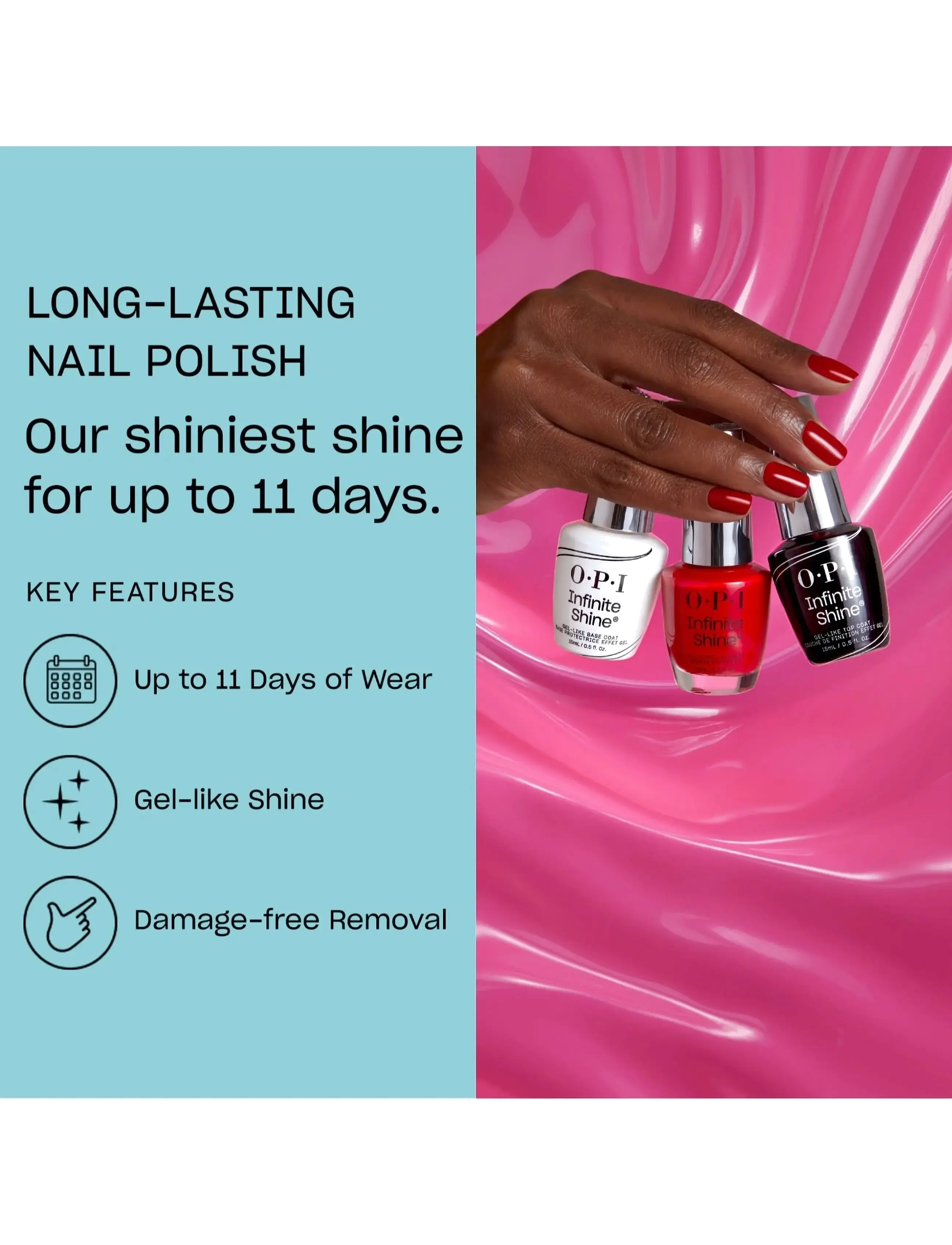 OPI - OPI Infinite Shine Top & Base Coat Duo-pack 2x 15ml - smink - base & top coat duo-pack - 3