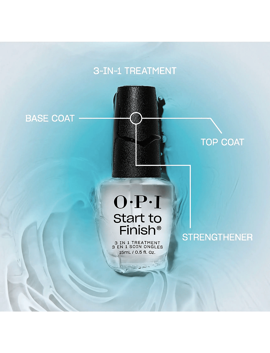 OPI - OPI Start to Finish 3in1 treatment 15 ml - smink - clear - 1
