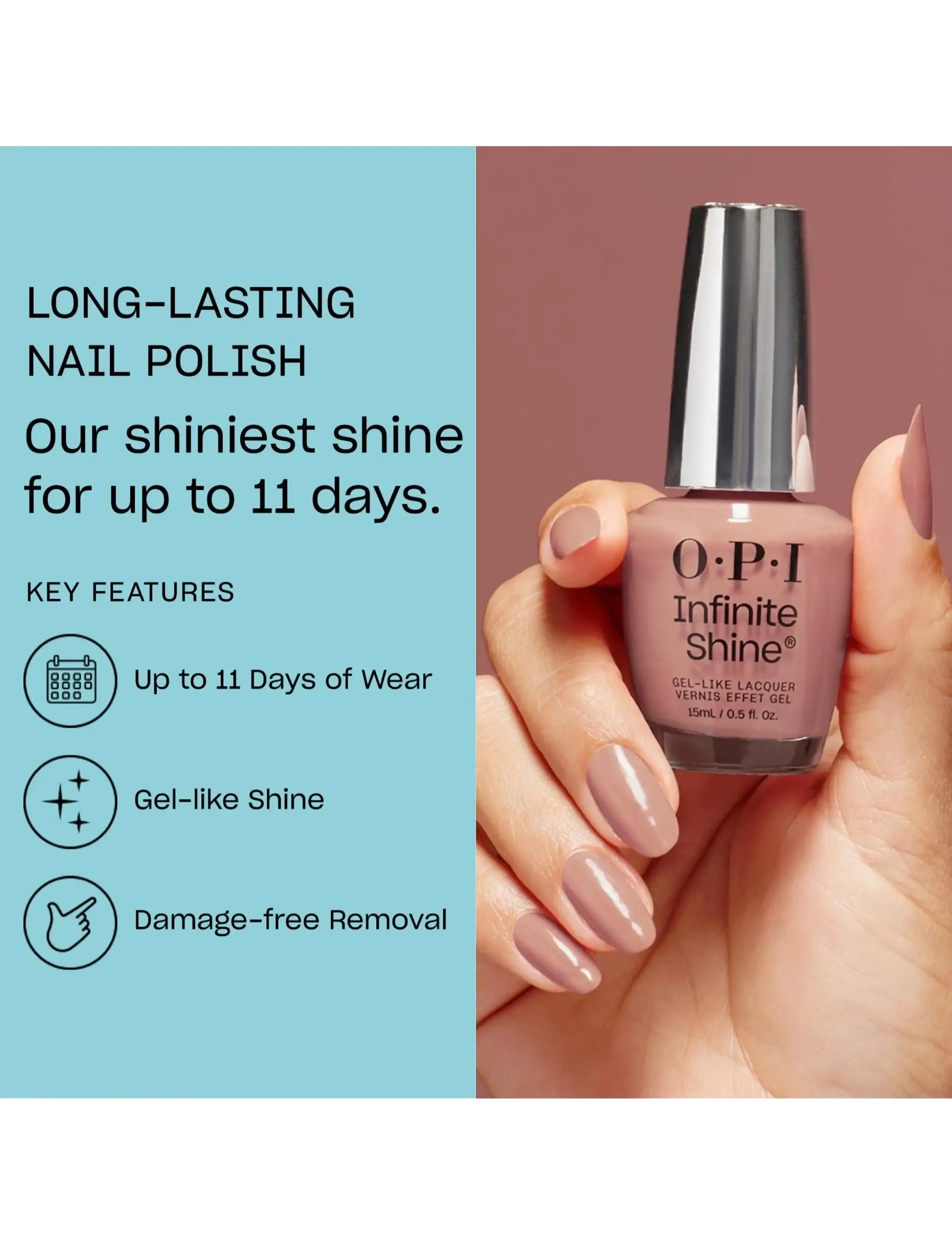 OPI - OPI Infinite Shine - festtøj til outletpriser - barefoot in barcelona - 2