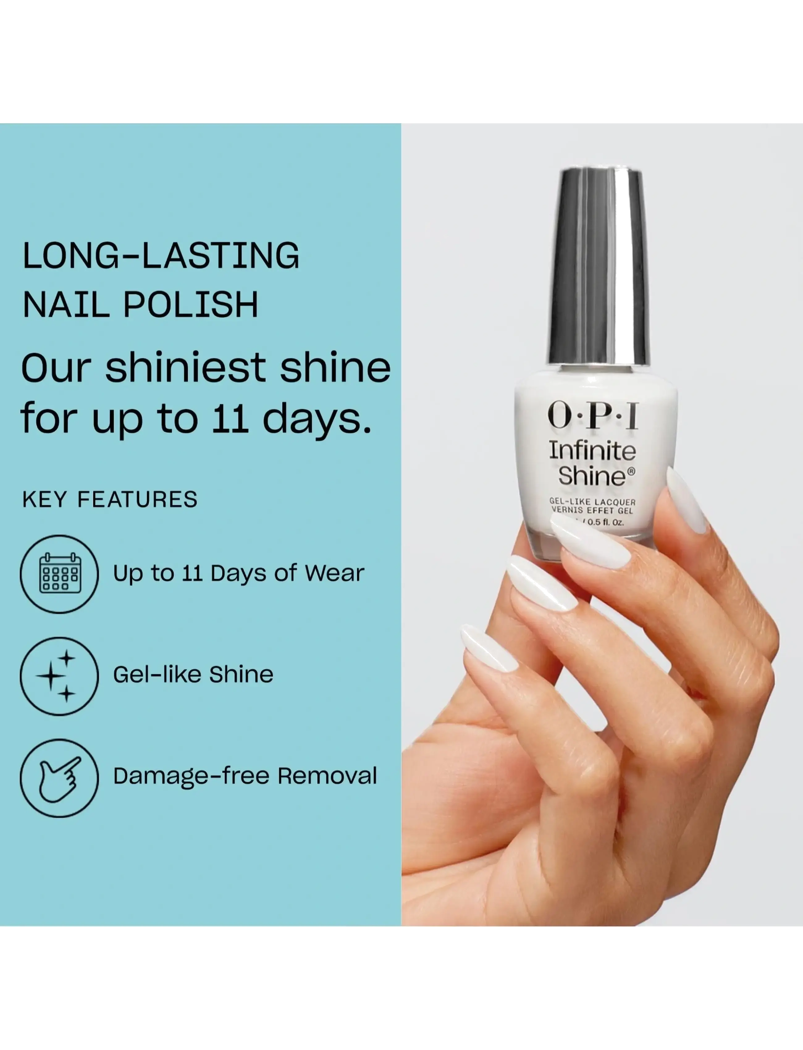 Opi Infinite Shine Alpine Snow™ nagelprodukter dam – bild 3