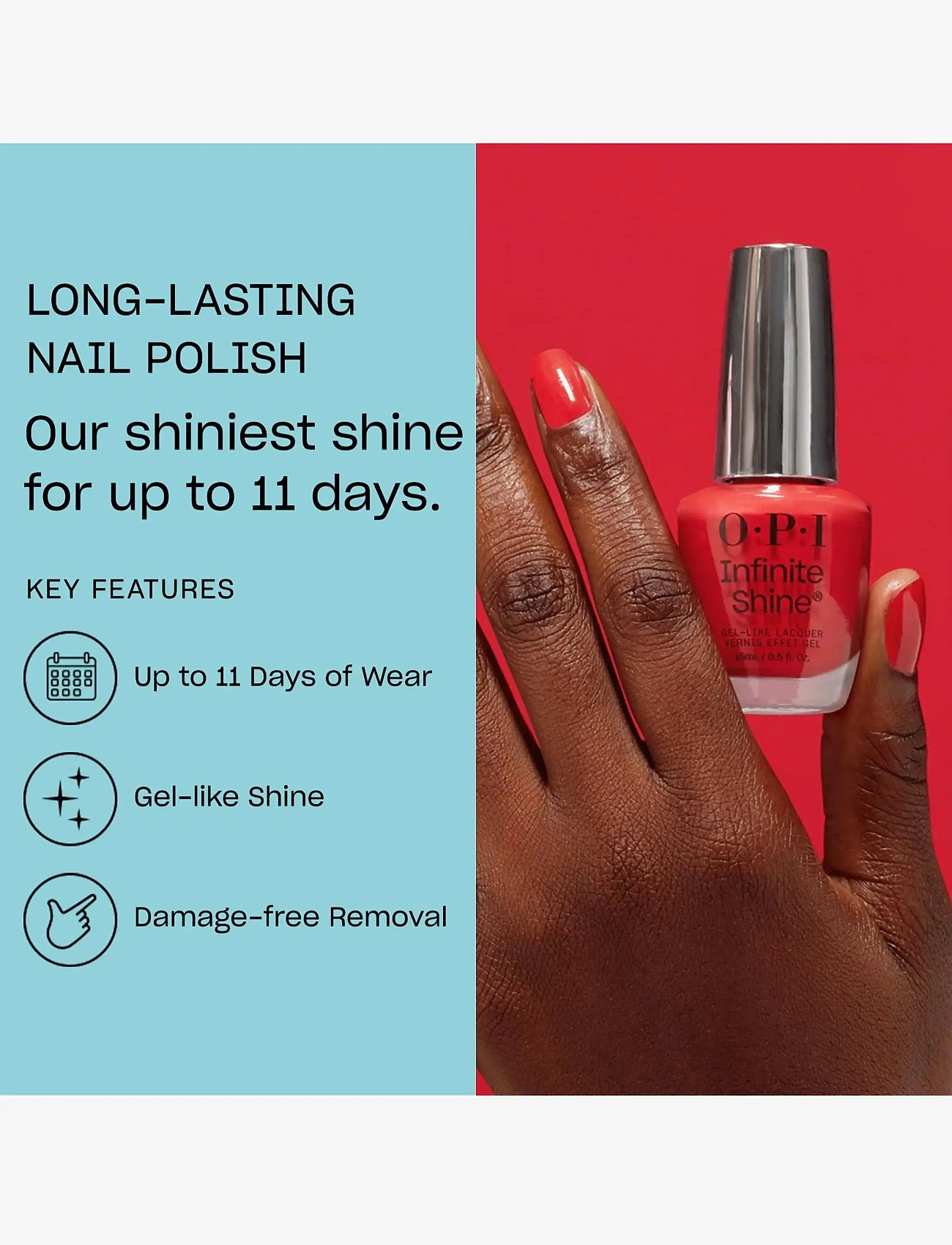 OPI - OPI Infinite Shine Cajun Shrimp™ 15ml - festtøj til outletpriser - cajun shrimp™ - 3