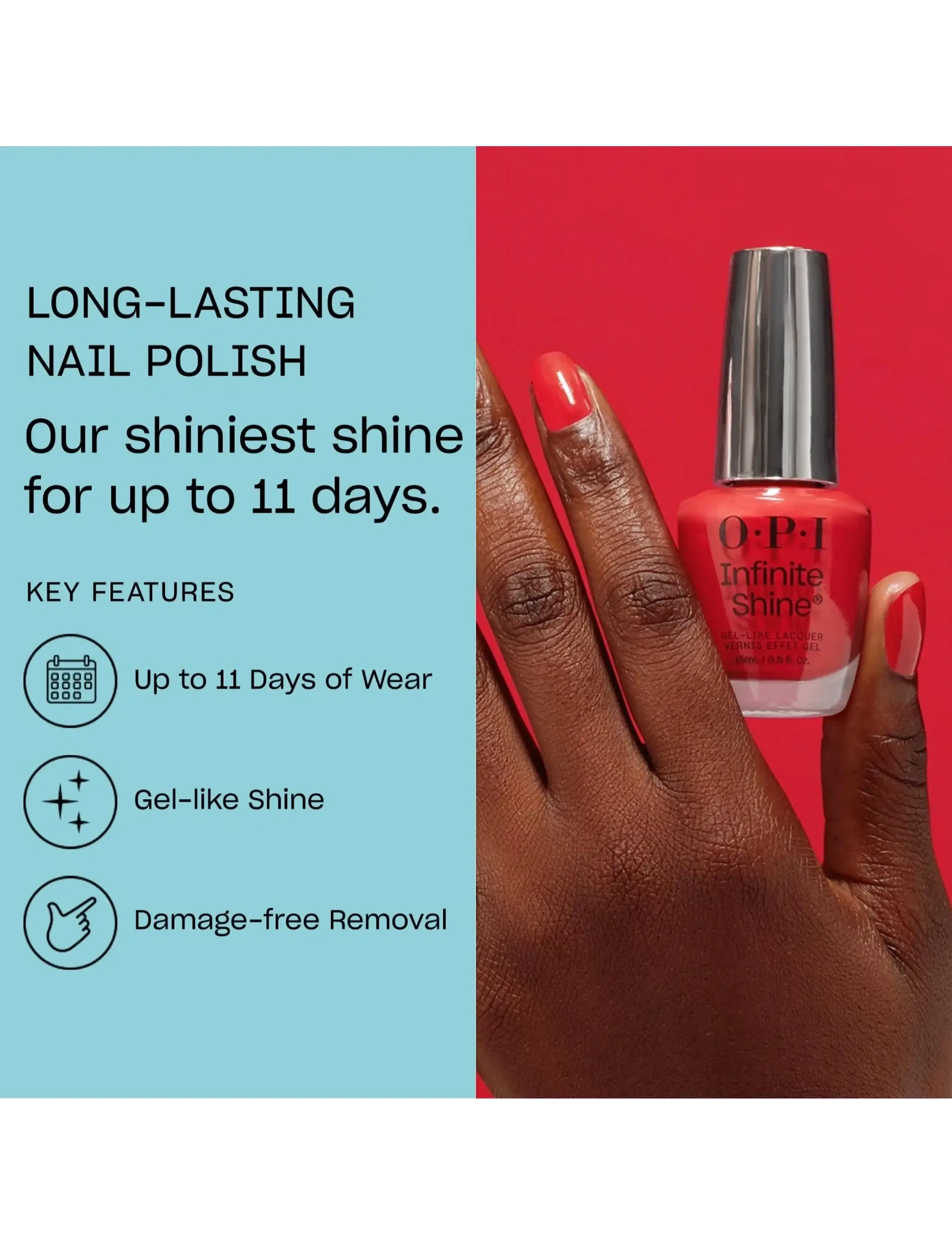 OPI - OPI Infinite Shine Cajun Shrimp™ 15ml - festtøj til outletpriser - cajun shrimp™ - 3