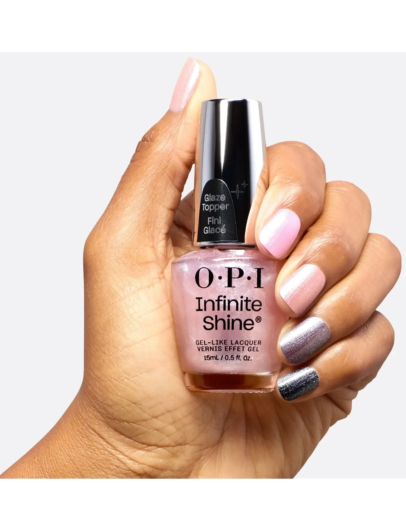 OPI - OPI Infinite Shine Glaze Toppers Glass Me Anything 15ml - makeup - glass me anything - 2