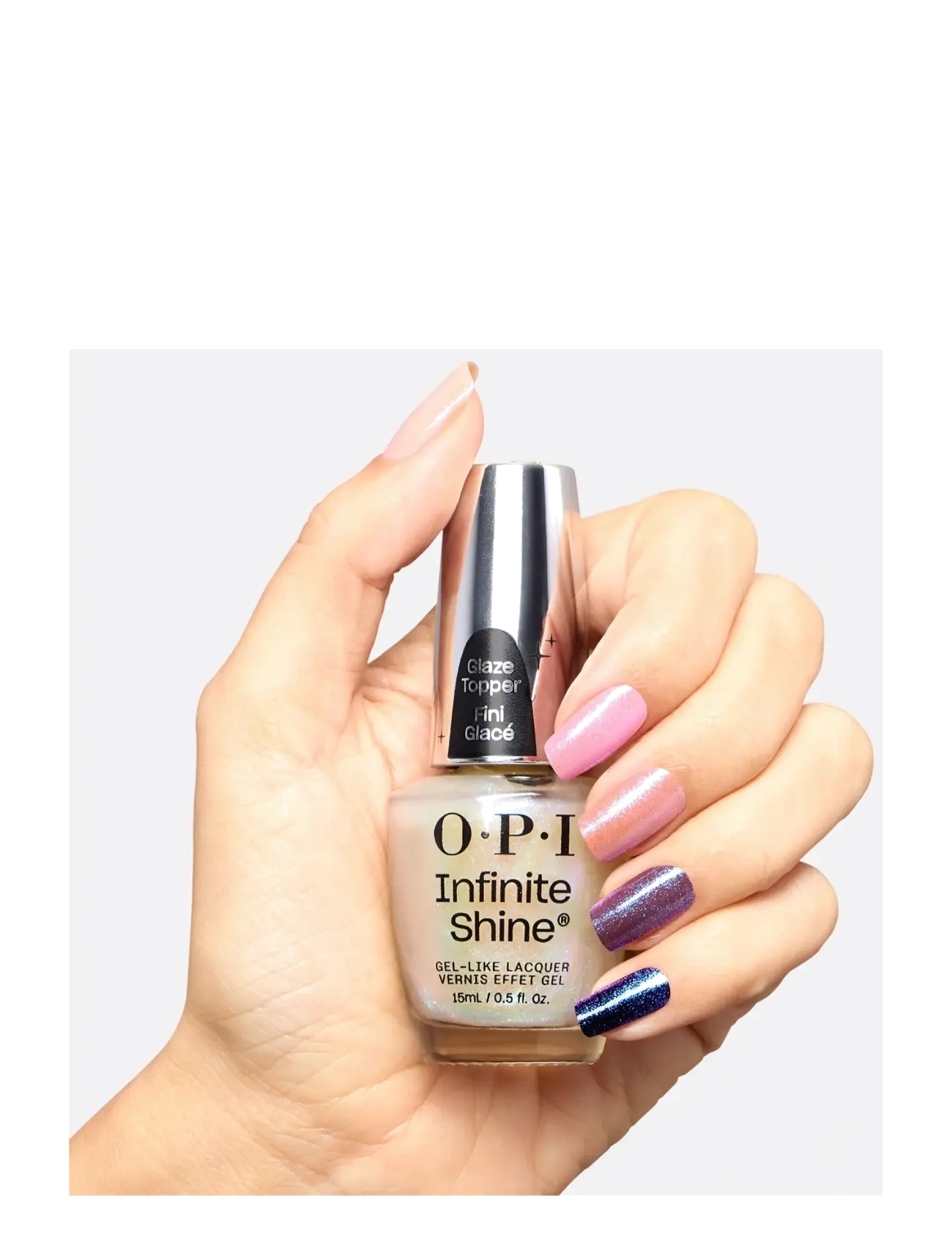 OPI - OPI Infinite Shine Glaze Toppers Holo and Behold 15ml - makeup - holo and behold - 2