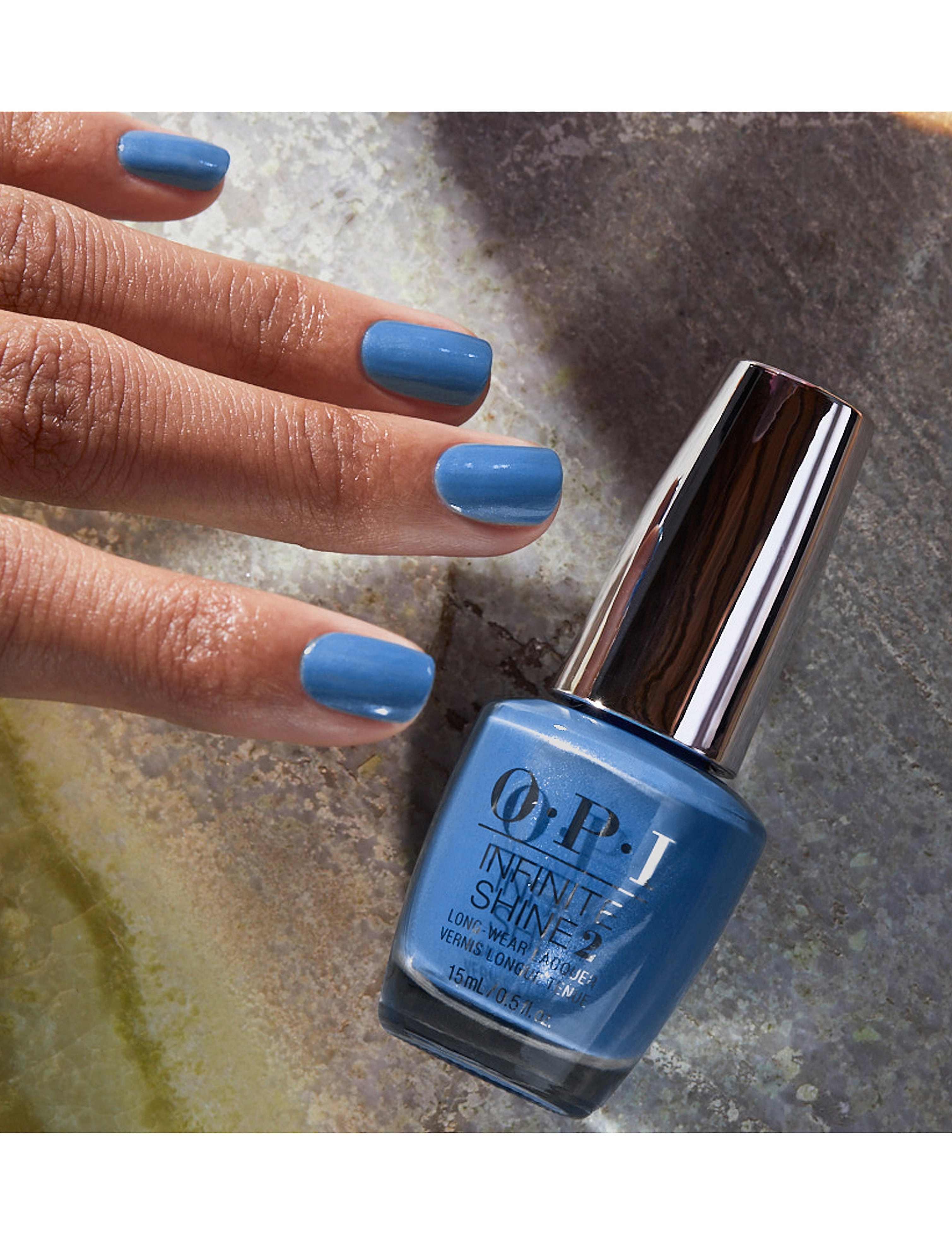 OPI - Infinite Shine Suzi Takes A Sound Bath - smink - blue - 4
