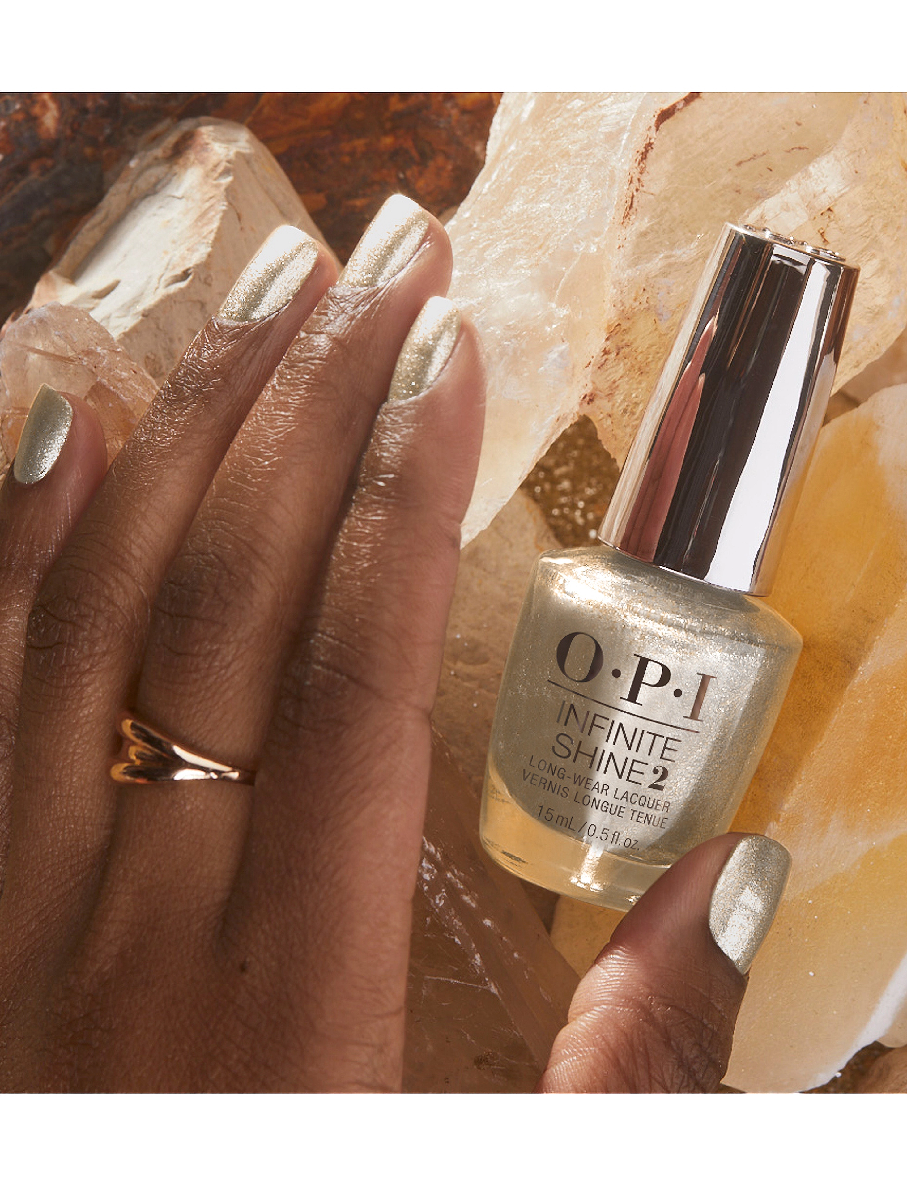 OPI - Infinite Shine I Mica Be Dreaming - makeup - gold - 5