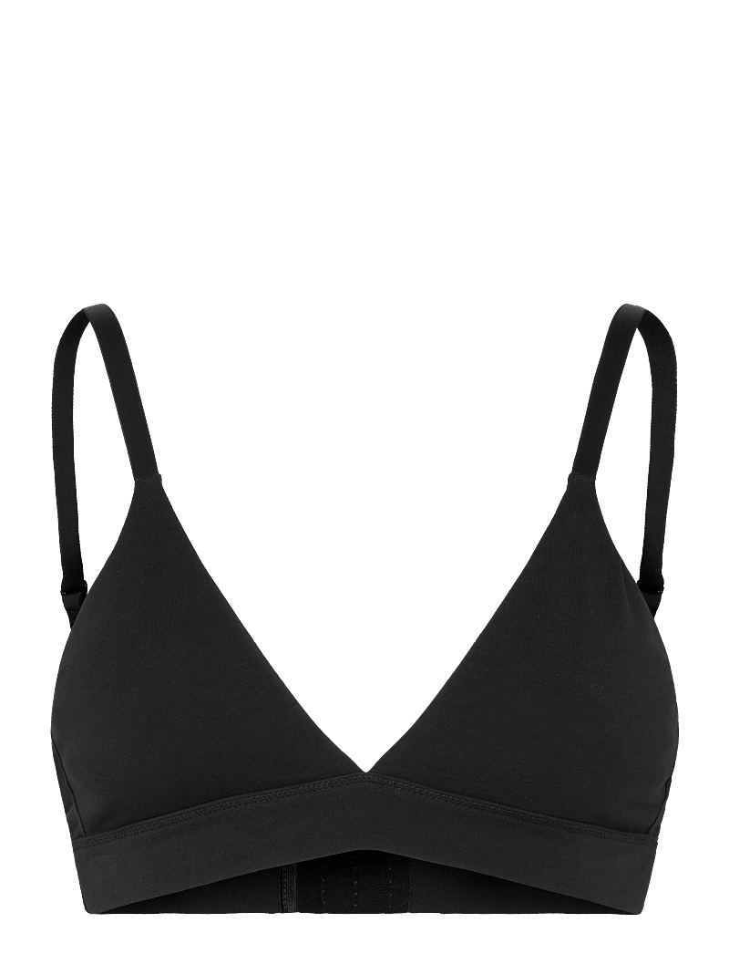 Organic Basics - Core Triangle Bra - bralette - black - 0