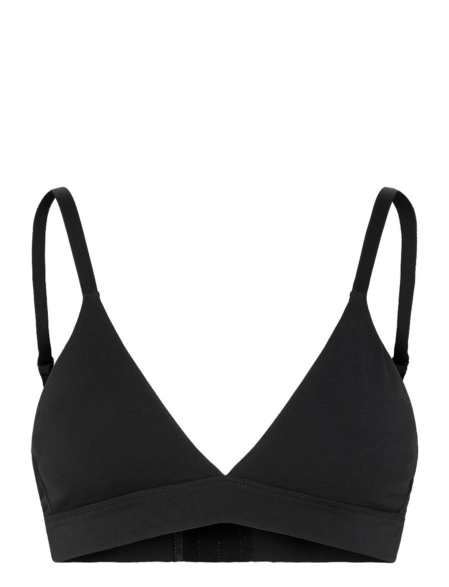 Organic Basics - Core Triangle Bra - bralette - black - 0
