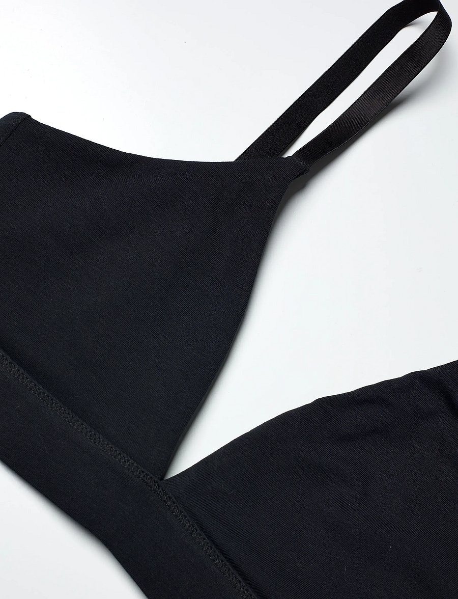 Organic Basics - Core Triangle Bra - bralette - black - 2