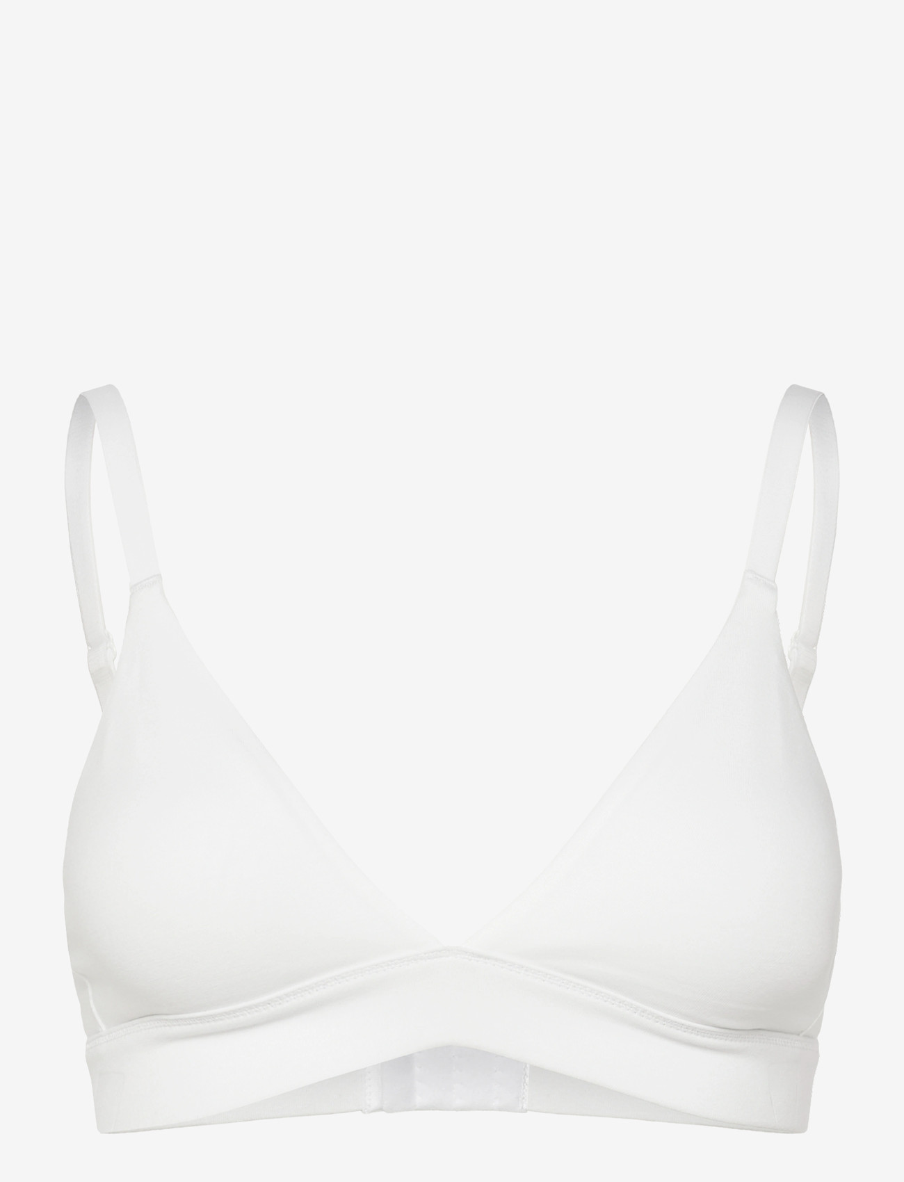 Organic Basics - Core Triangle Bra - bralette - white - 0