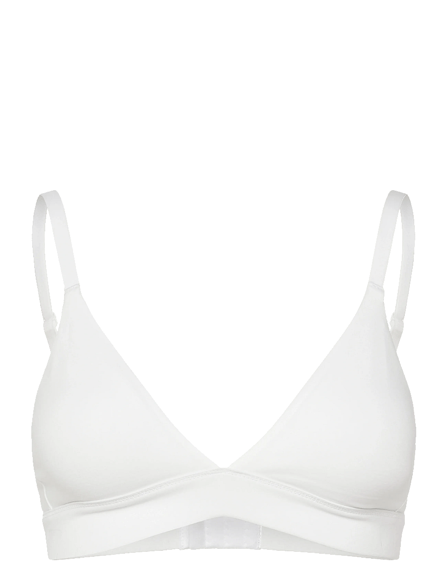 Organic Basics - Core Triangle Bra - bralette - white - 0