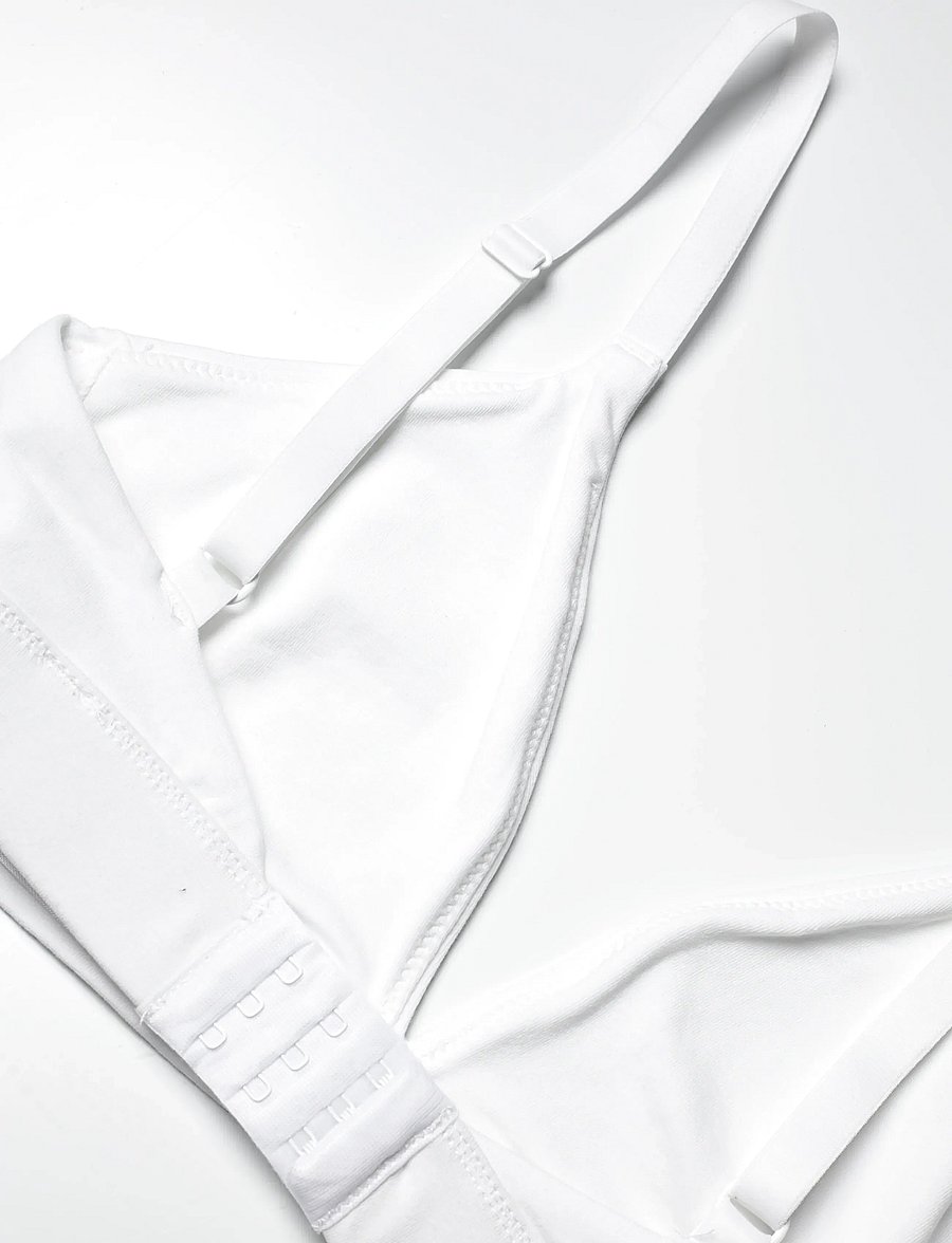 Organic Basics - Core Triangle Bra - bralette - white - 3