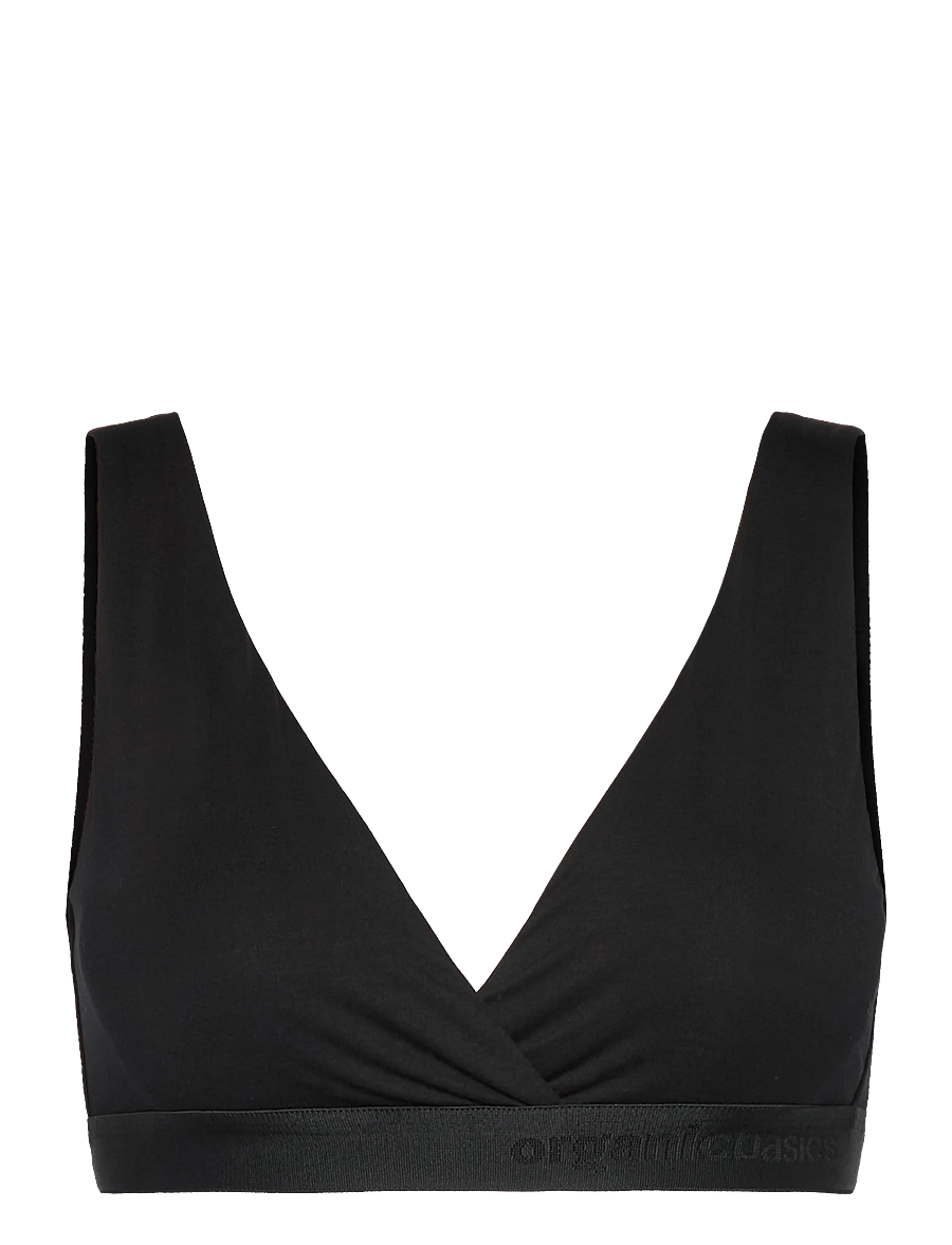 Organic Basics - Soft Touch Basic Bralette - bralette - black - 0