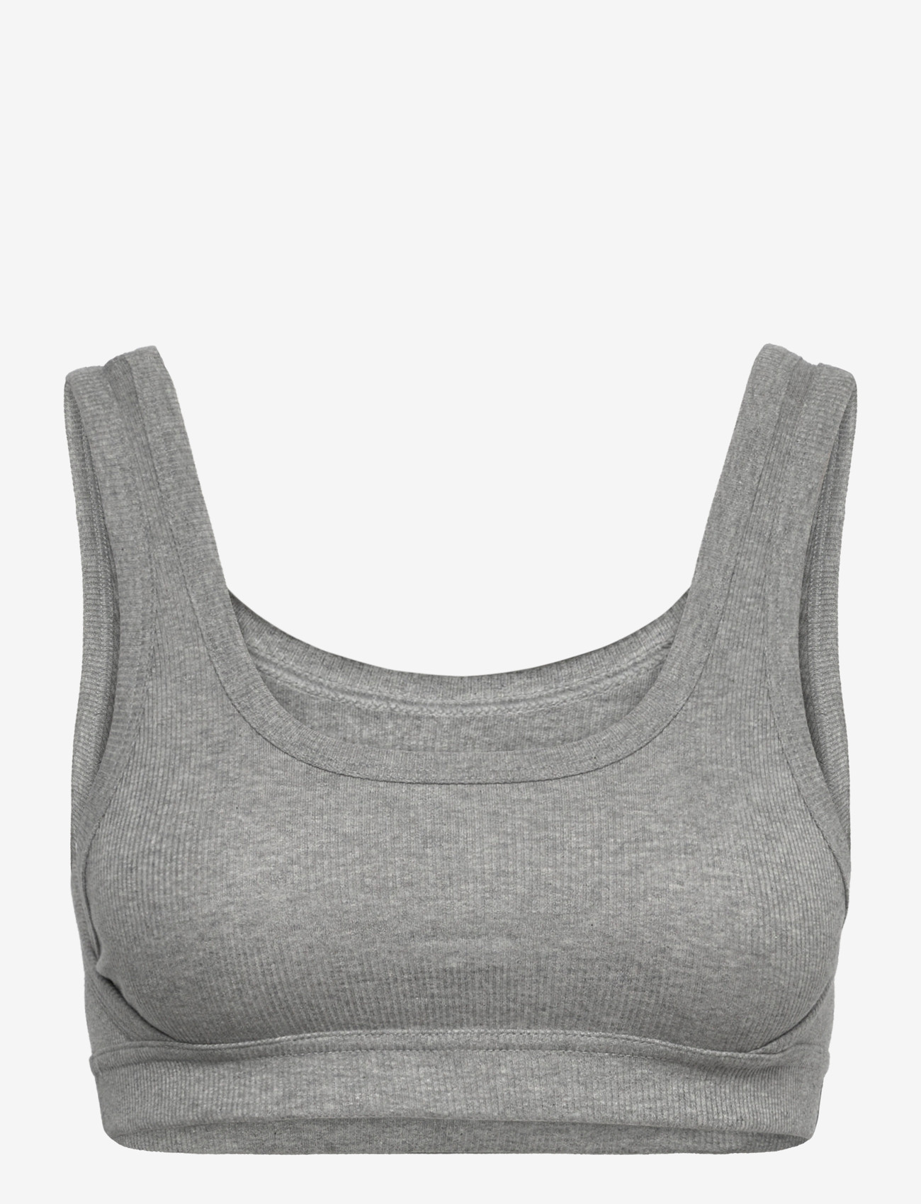 Organic Basics - True Rib Tank Bra - bh'er uden bøjle - grey melange - 0