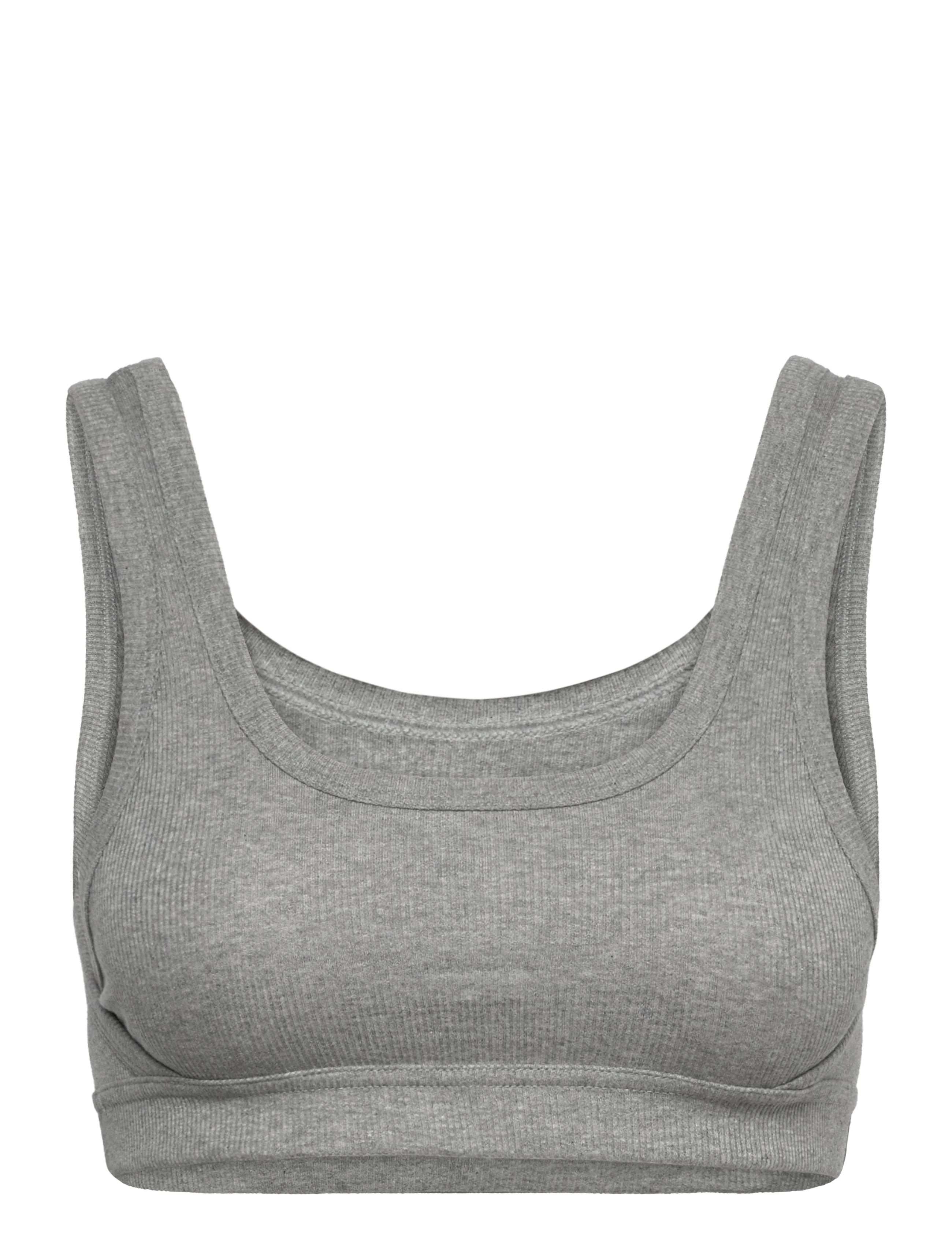 Organic Basics True Rib Tank Bra - BH:ar - GREY MELANGE / grey