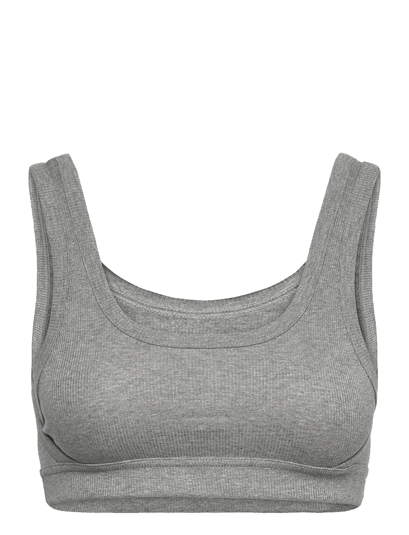 Organic Basics - True Rib Tank Bra - bh'er uden bøjle - grey melange - 0