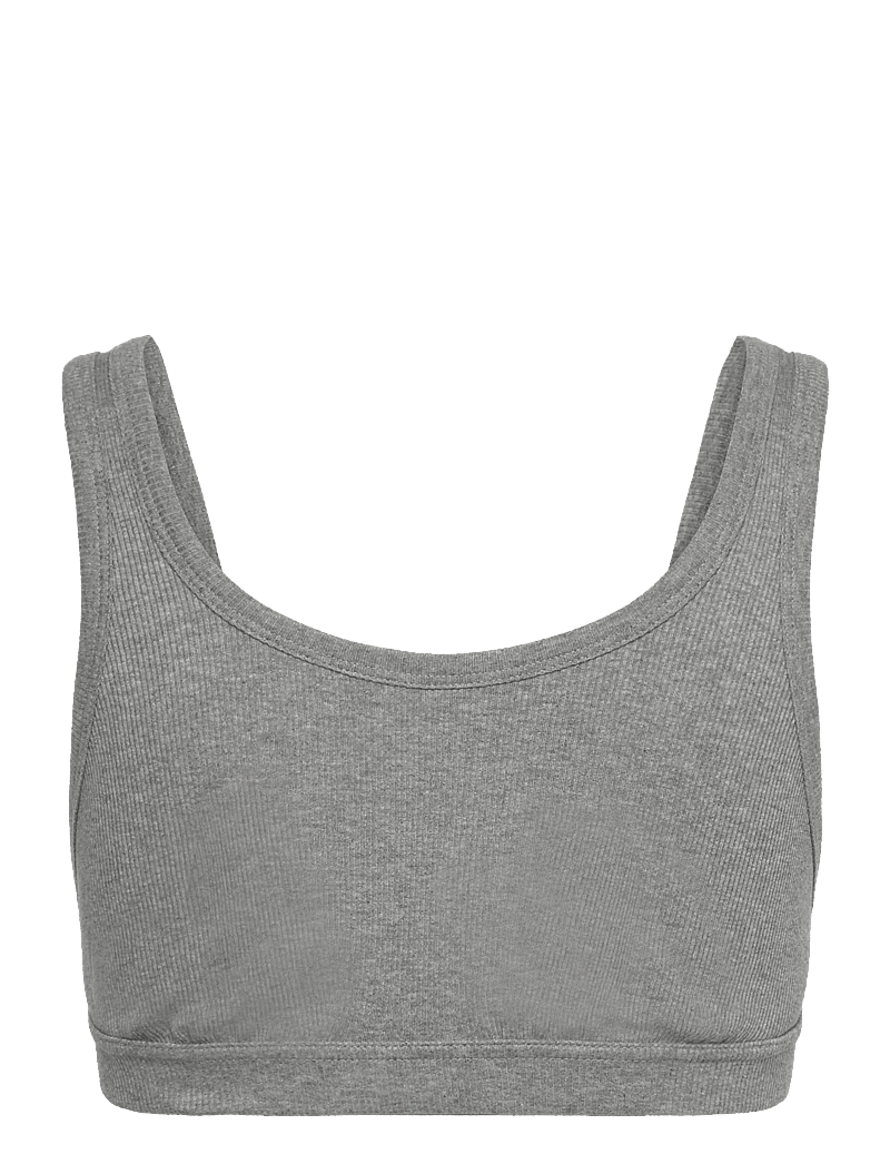 Organic Basics - True Rib Tank Bra - bh'er uden bøjle - grey melange - 1