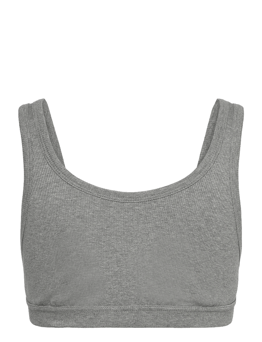 Organic Basics - True Rib Tank Bra - kaarituettomat rintaliivit - grey melange - 1