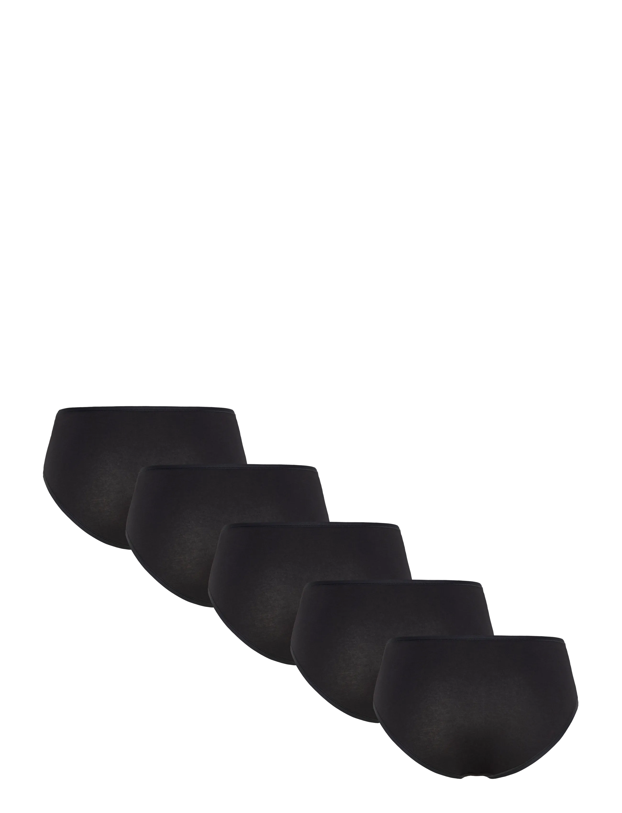 Organic Basics - Core Briefs 5-pack - damen - black / black / black / black / black - 2