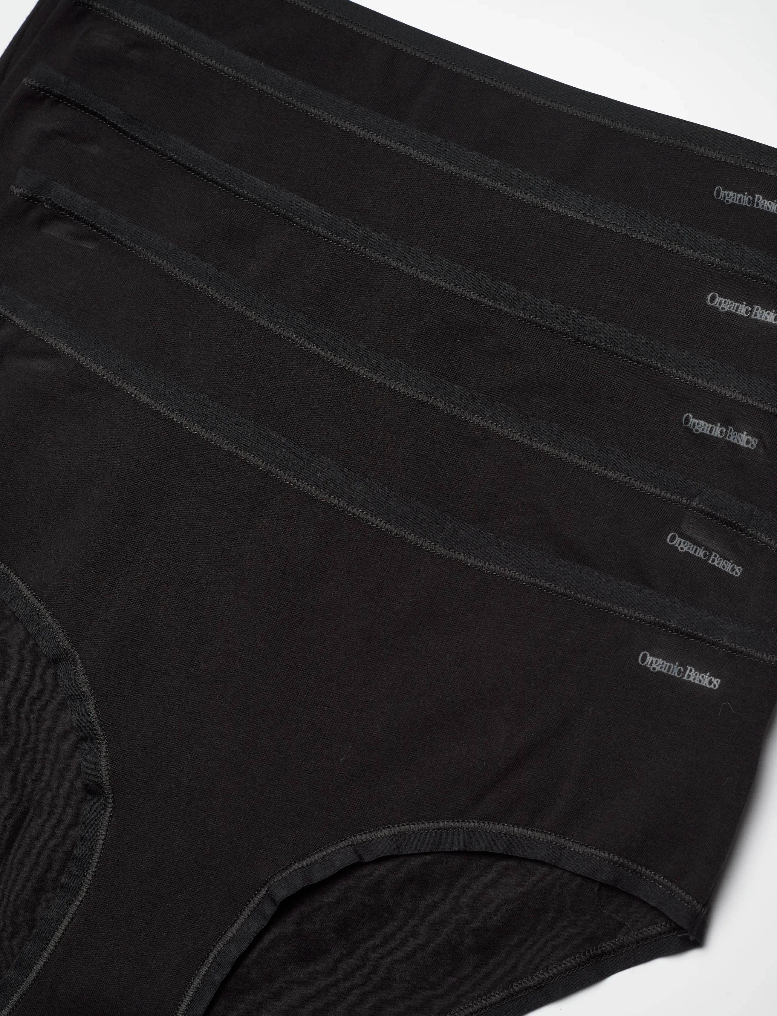 Organic Basics - Core Briefs 5-pack - damen - black / black / black / black / black - 1