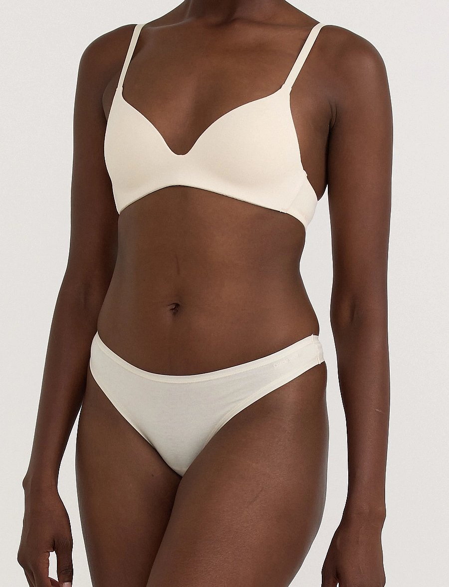 Organic Basics - Core Thong 3-Pack - stringit - dragon red / soft vanilla / black - 3