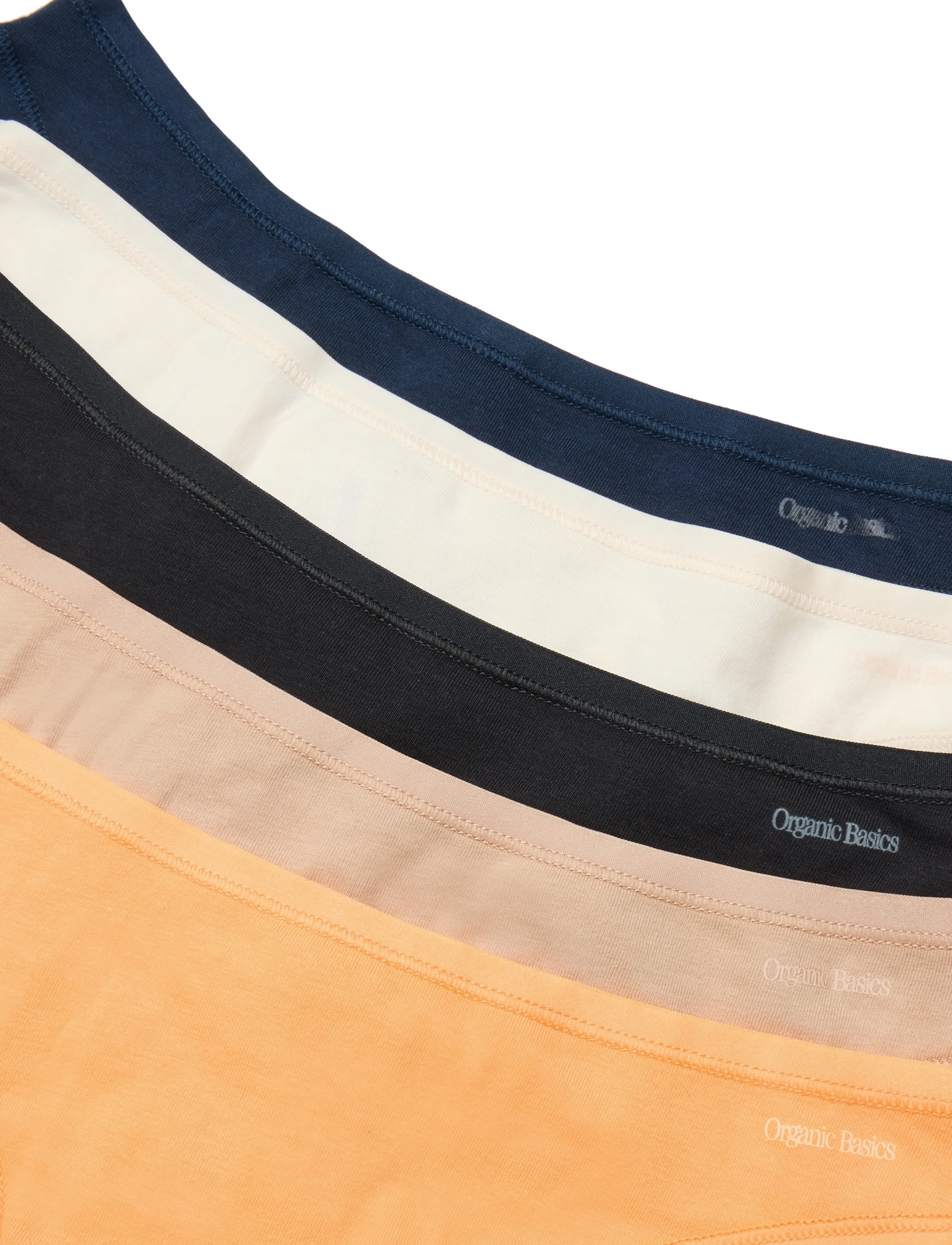 Organic Basics - Core Thong 5-pack - string - black / papaya / hazelnut / soft vanilla / deep navy - 2