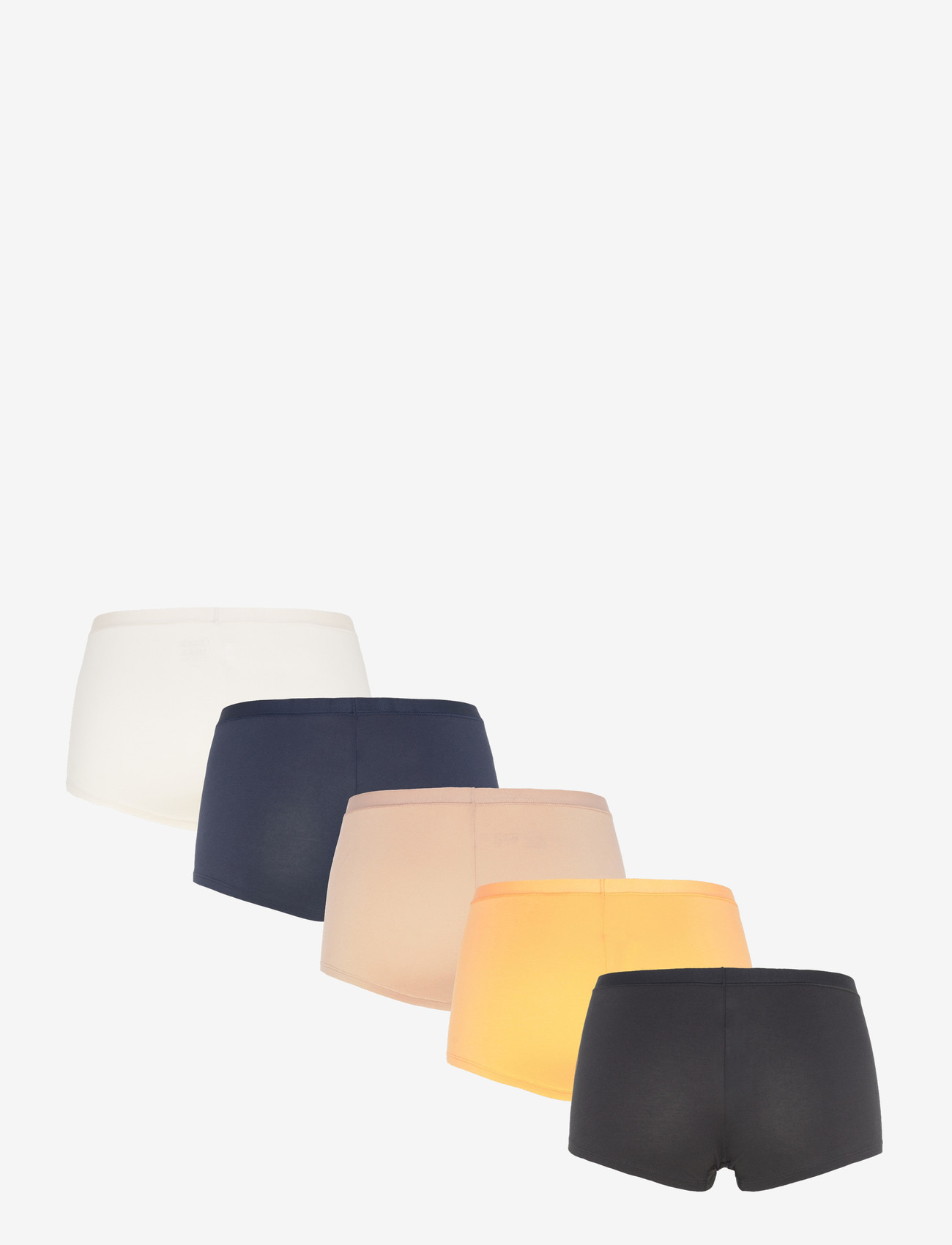 Organic Basics - Core Shorty 5-pack - laveste priser - black / papaya / hazelnut / soft vanilla / deep navy - 2