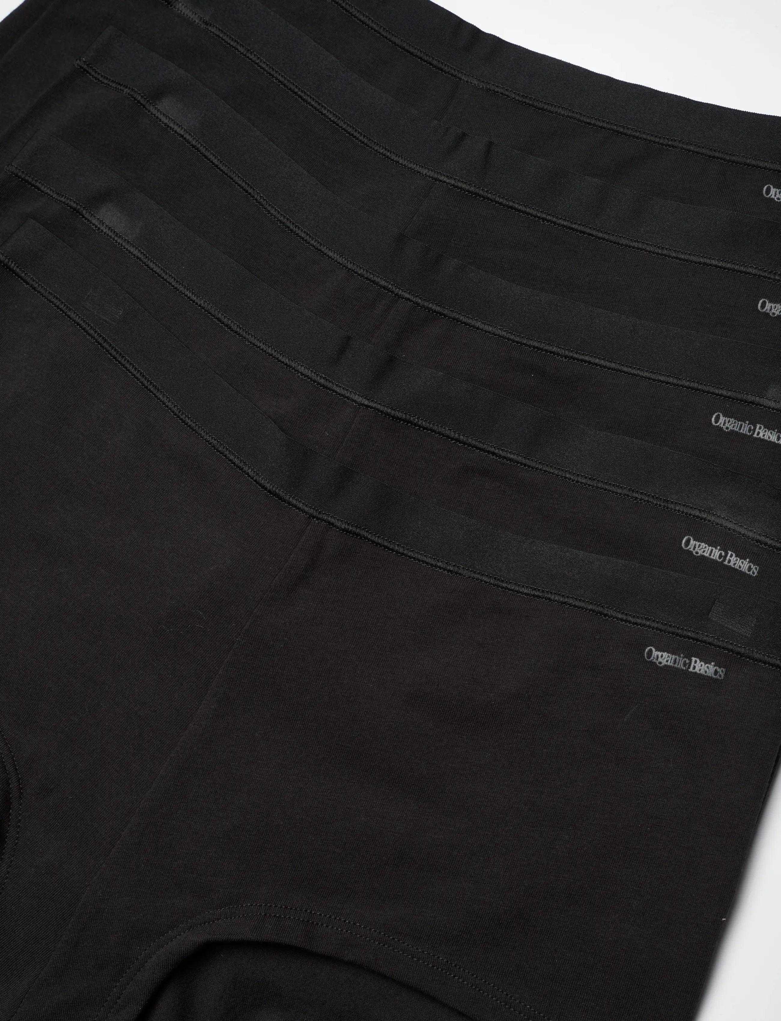 Organic Basics - Core Shorty 5-pack - briefs - black / black / black / black / black - 4