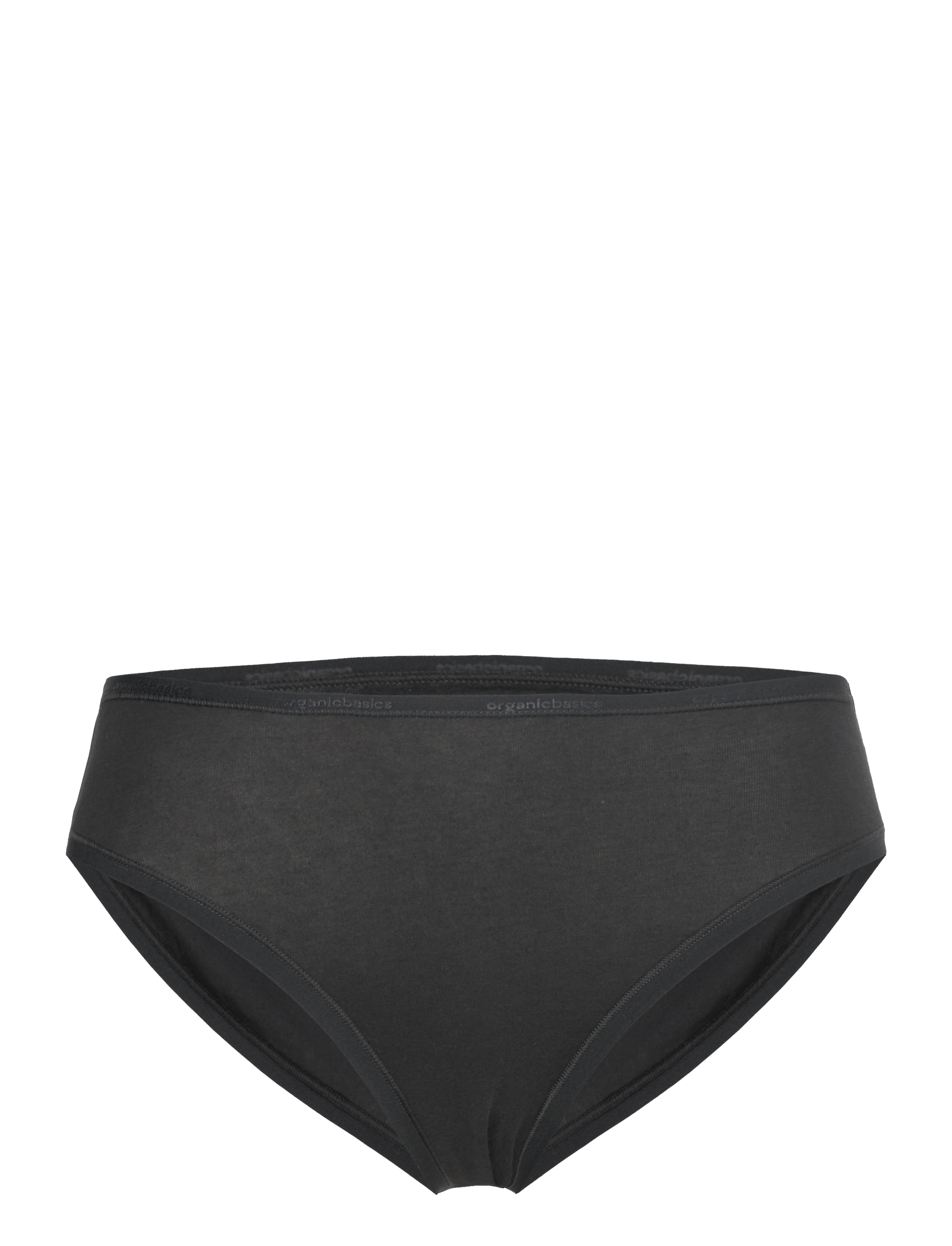 Organic Basics Core High-Leg Briefs - Slips - BLACK / black