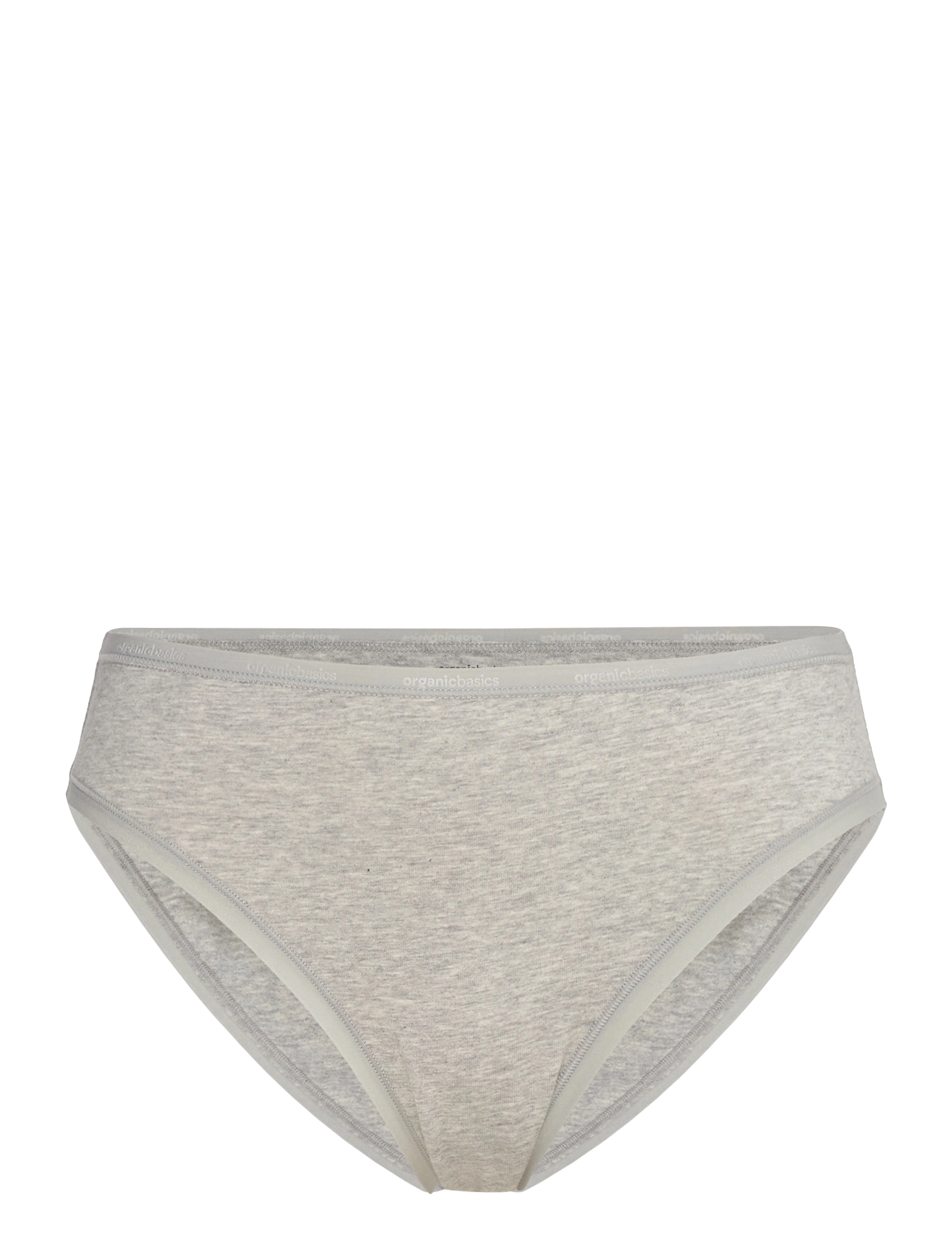 Organic Basics Core High-Leg Briefs - Slips - GREY MELANGE / grey