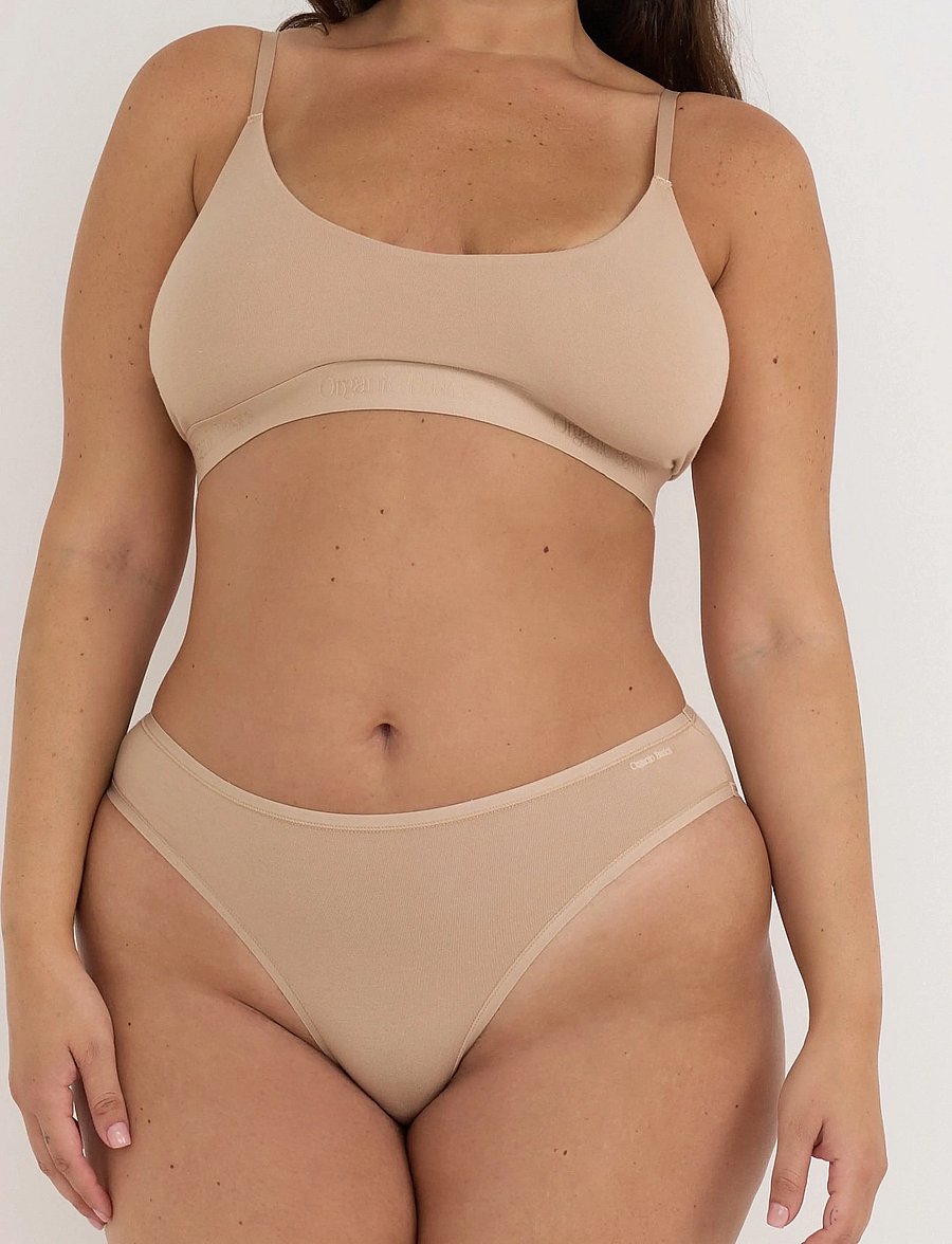 Organic Basics - Core High-Leg Briefs 3-Pack - alltags-style - hazelnut / hazelnut / hazelnut - 0