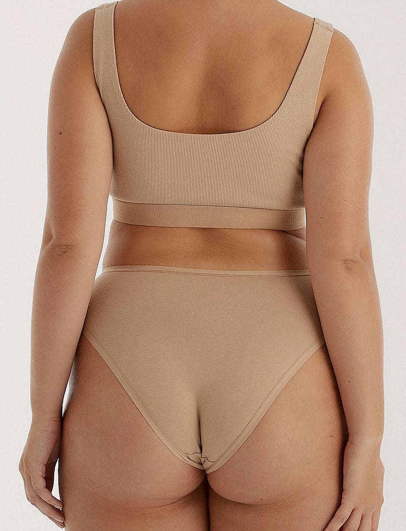 Organic Basics - Core High-Leg Briefs 3-Pack - püksikud - hazelnut / hazelnut / hazelnut - 3