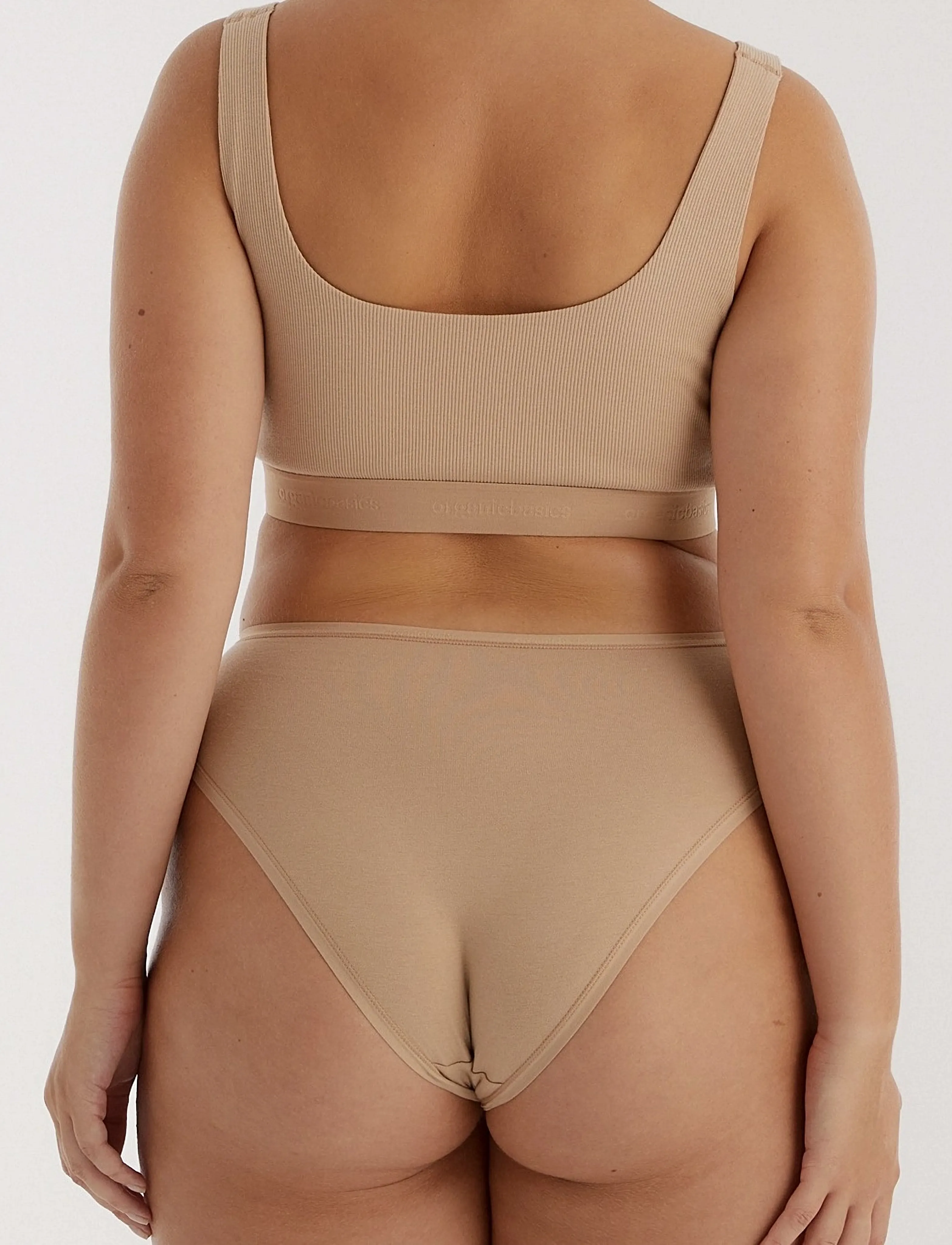 Organic Basics - Core High-Leg Briefs 3-Pack - alltags-style - hazelnut / hazelnut / hazelnut - 3