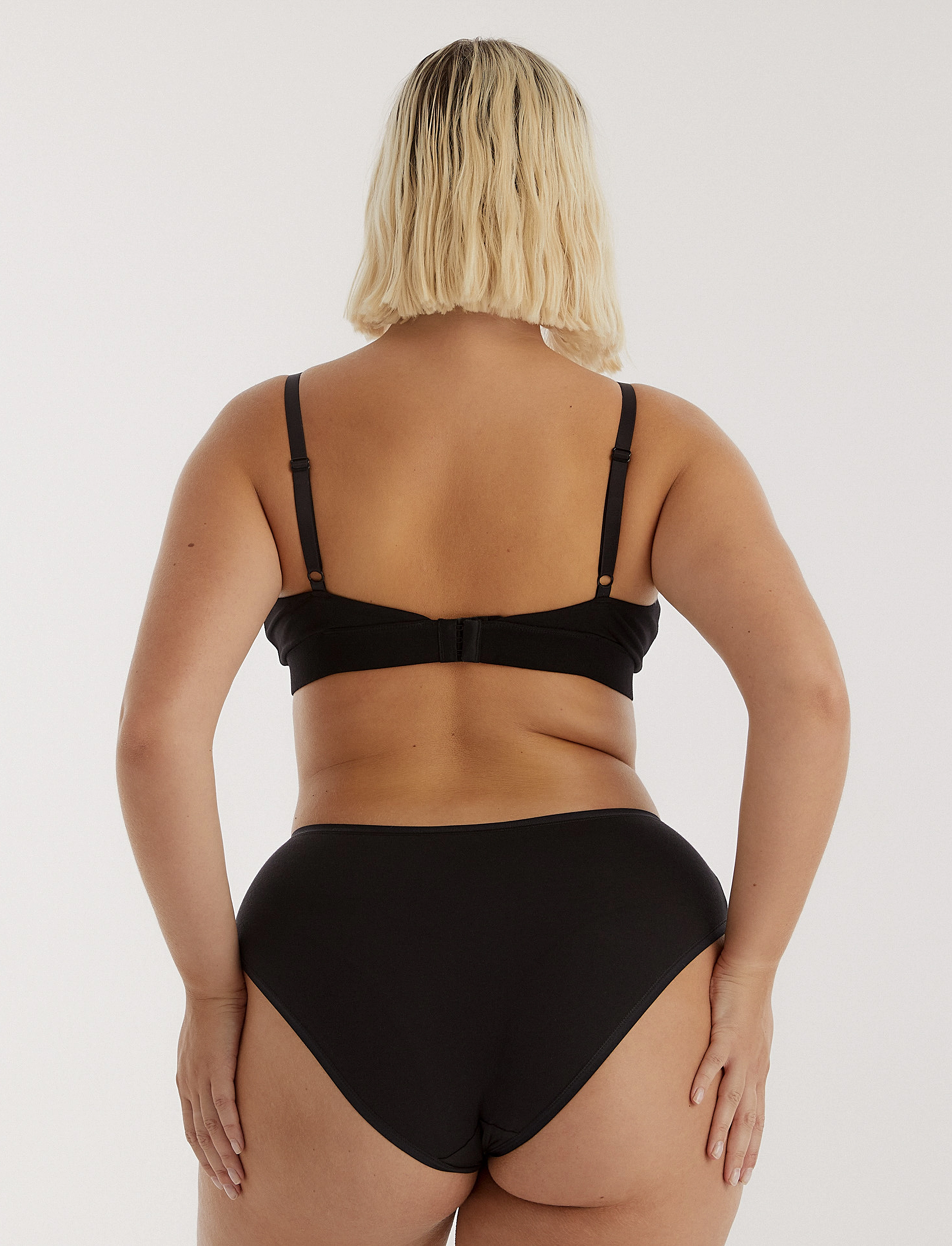 Organic Basics - Core High-Leg Briefs 5-pack - briefs - black / black / black / black / black - 2