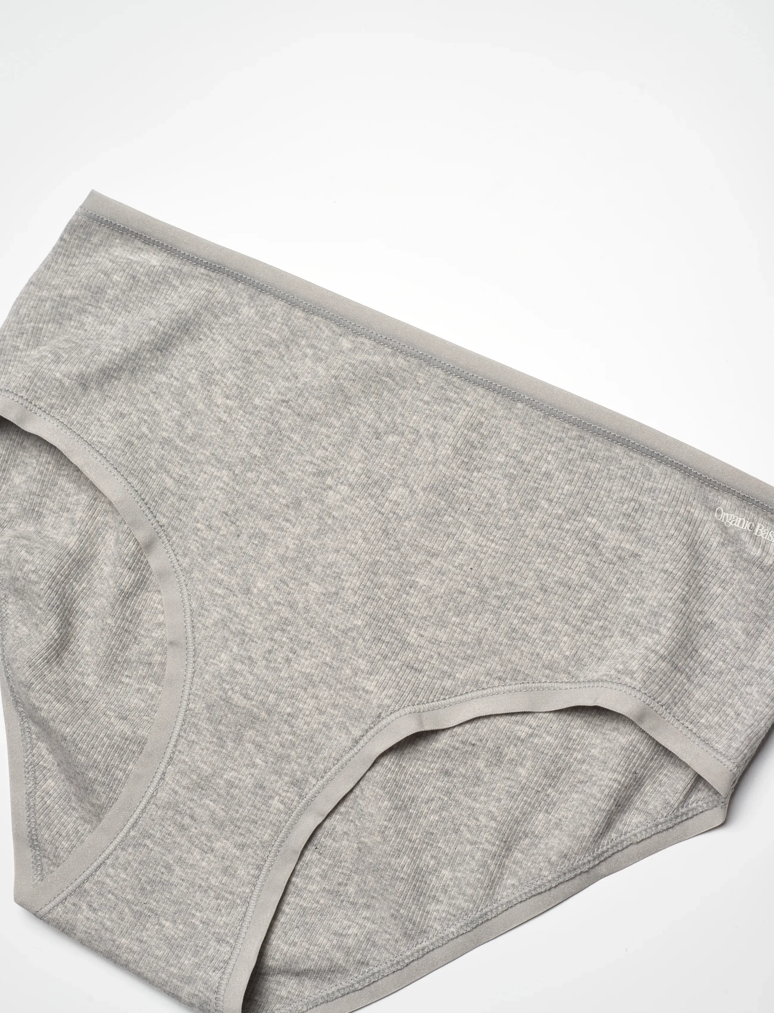 Organic Basics - Core Rib Briefs - laveste priser - grey melange - 2