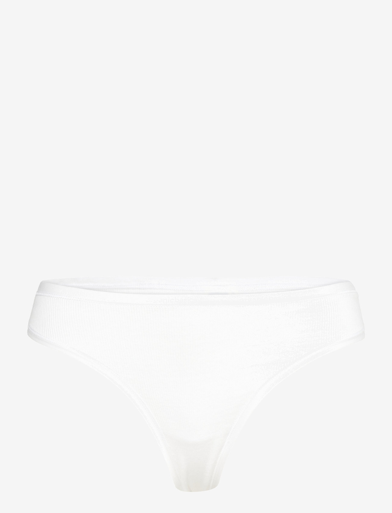 Organic Basics - Core Rib Thong - string - white - 1