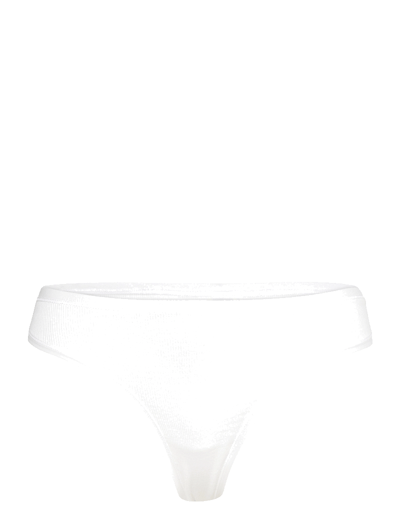 Organic Basics - Core Rib Thong - string - white - 1