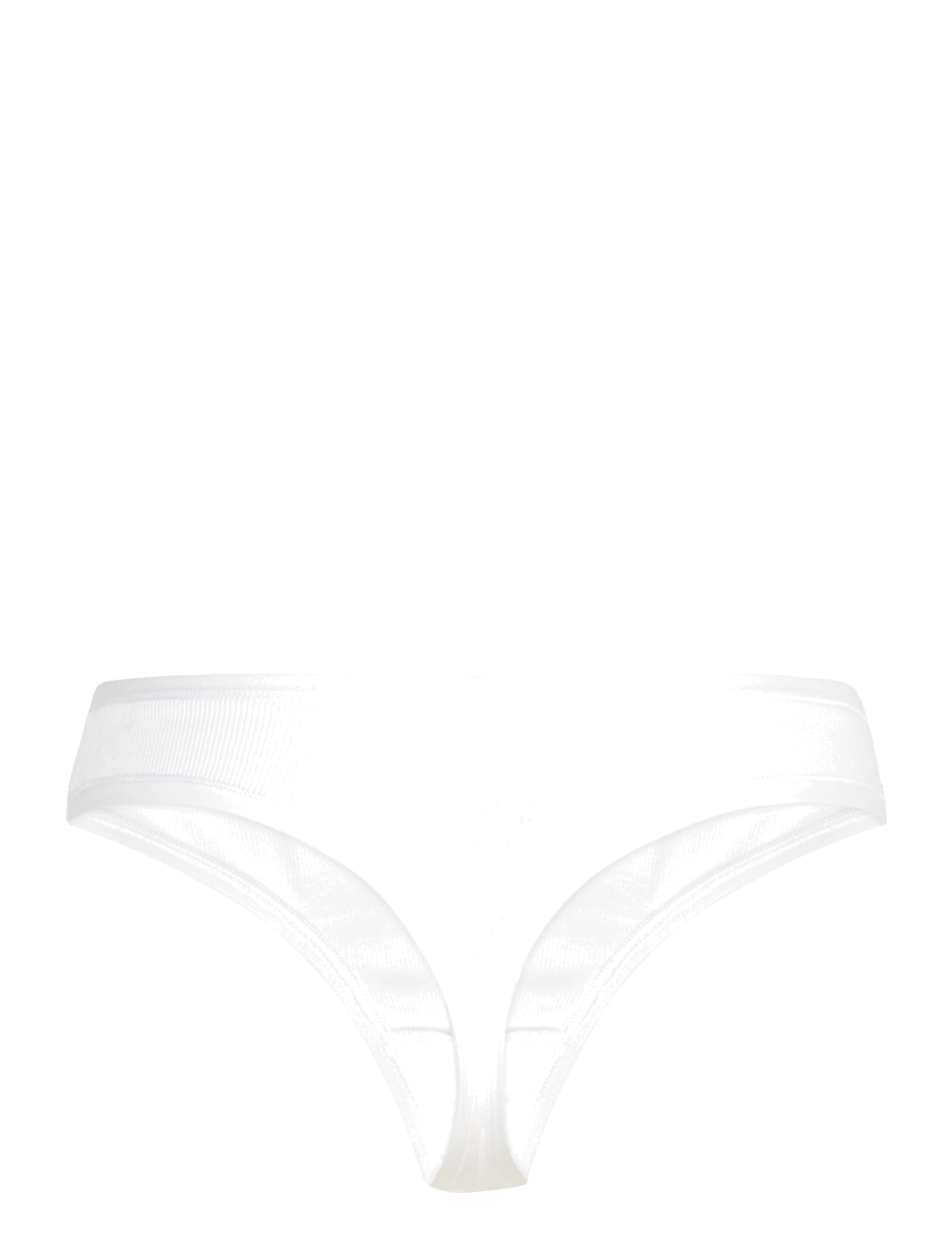 Organic Basics - Core Rib Thong - siaurikės - white - 2