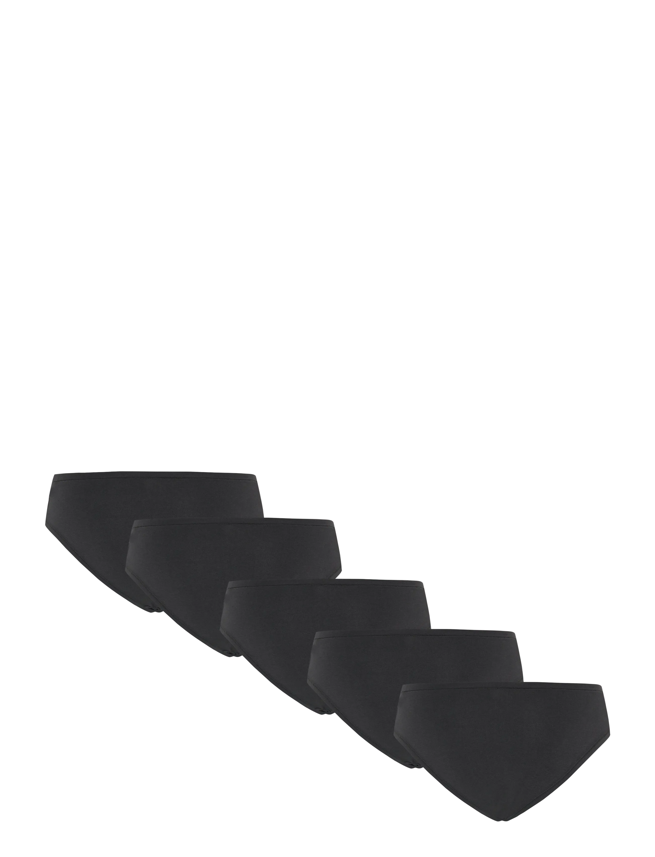 Organic Basics - Flex Hipster 5-Pack - string - black / black / black / black / black - 2