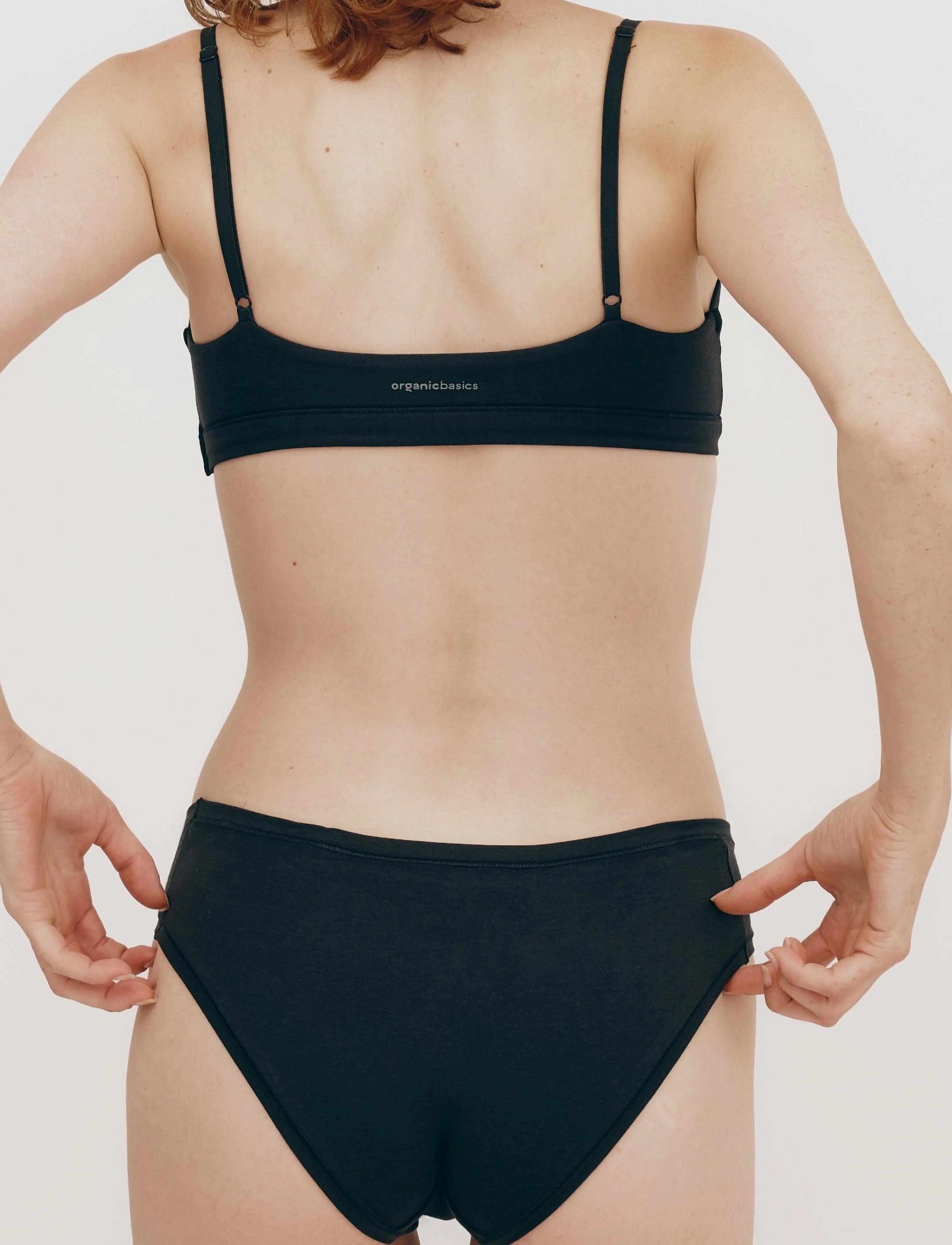 Organic Basics - Flex Hipster 5-Pack - string - black / black / black / black / black - 4